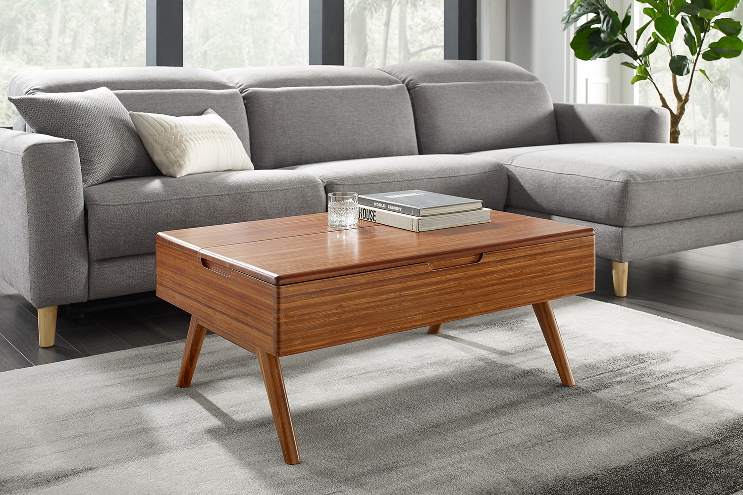 Greenington™ Rhody Lift Top Coffee Table - Amber, Bamboo