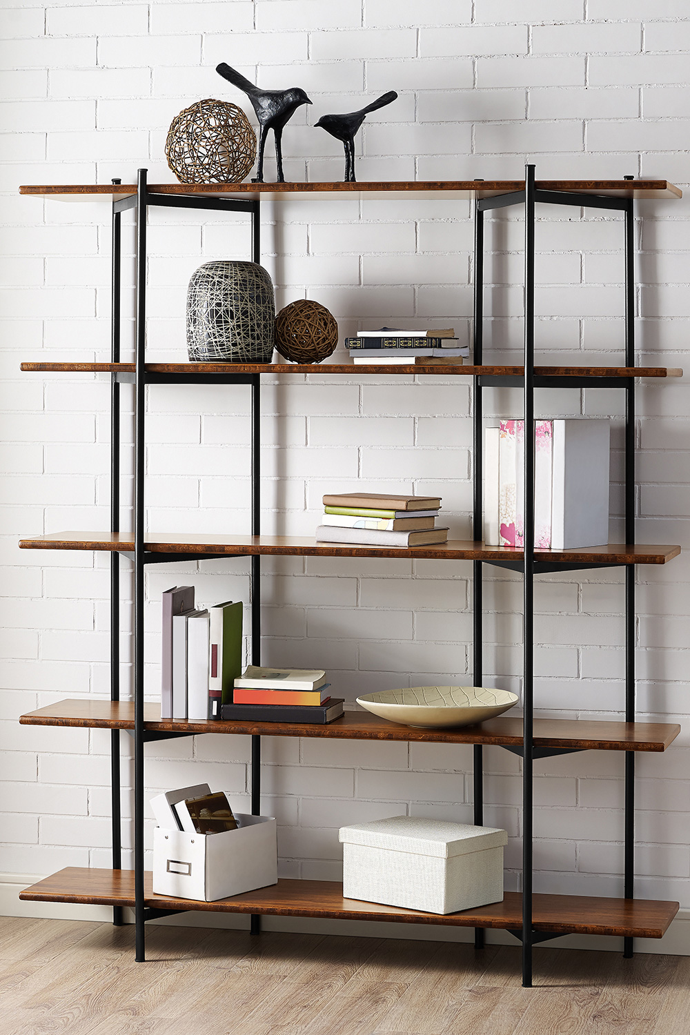 Greenington - Studio Line Metal Shelf in Exotic, Bamboo