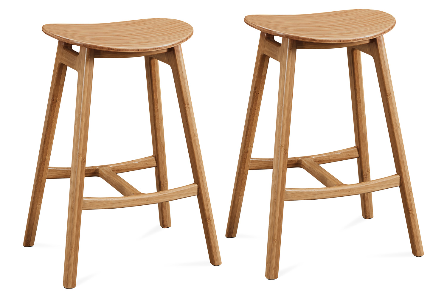 Greenington - Skol Counter Height Stool Set of 2 in Caramelized, Bamboo