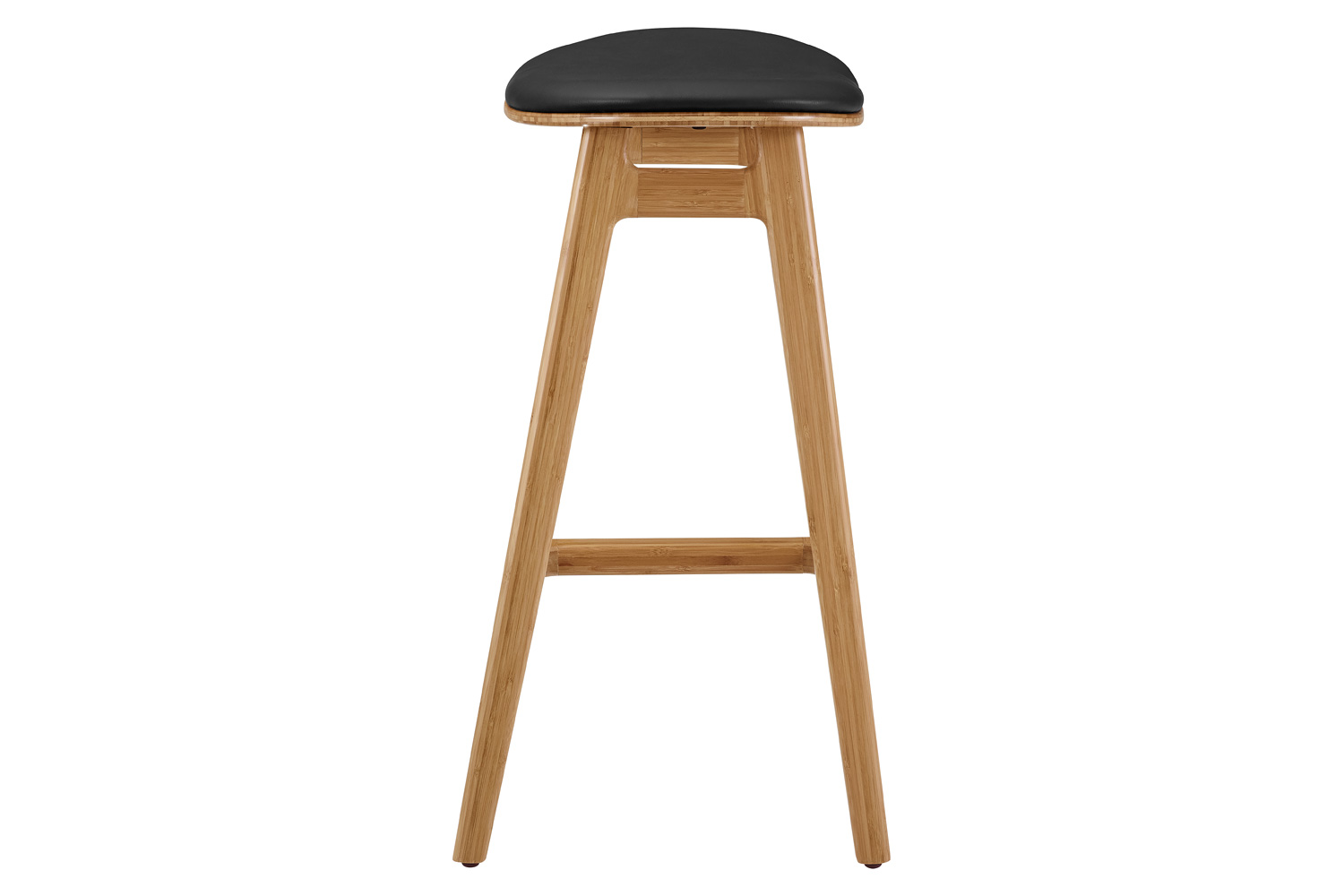 Greenington - Skol Counter Height Stool With Leather Seat Set of 2 in Caramelized, Bamboo