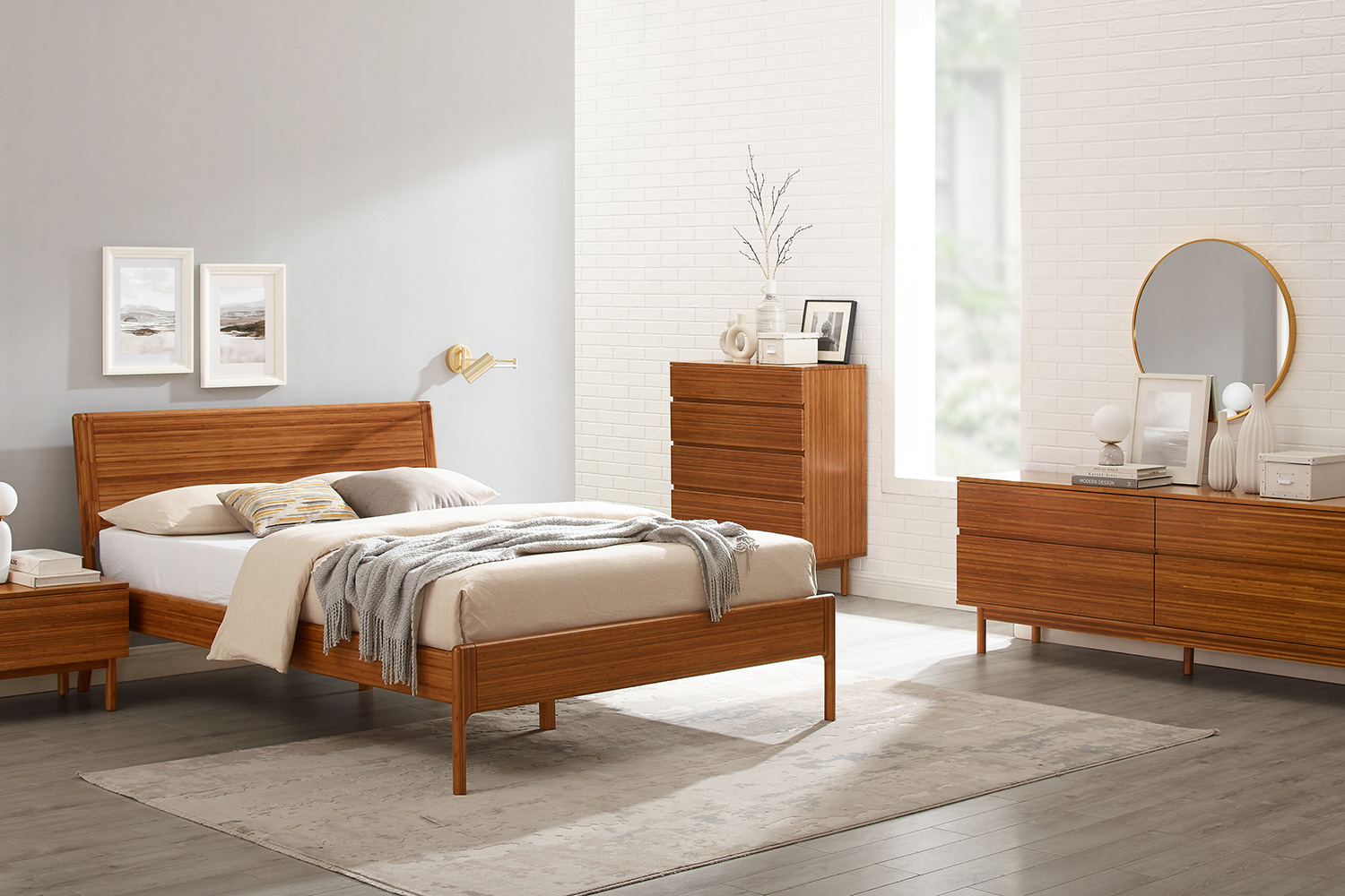 Greenington Ventura Platform Bed - Amber, Queen Size