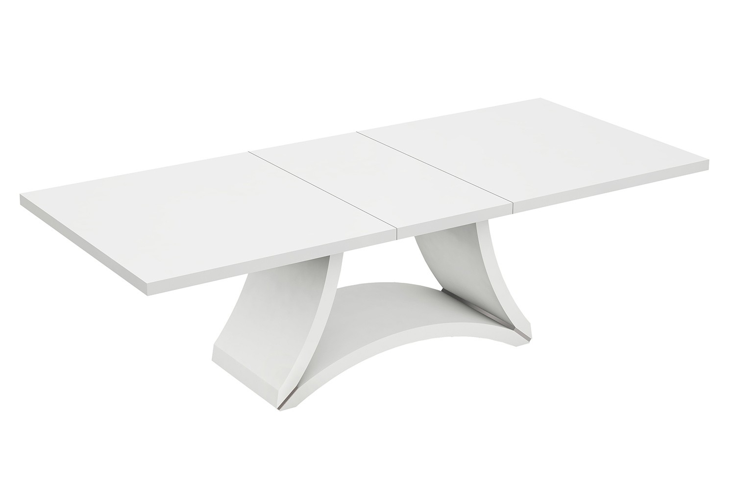 GUF - D313 Dining Table with 6 Chair Set in White