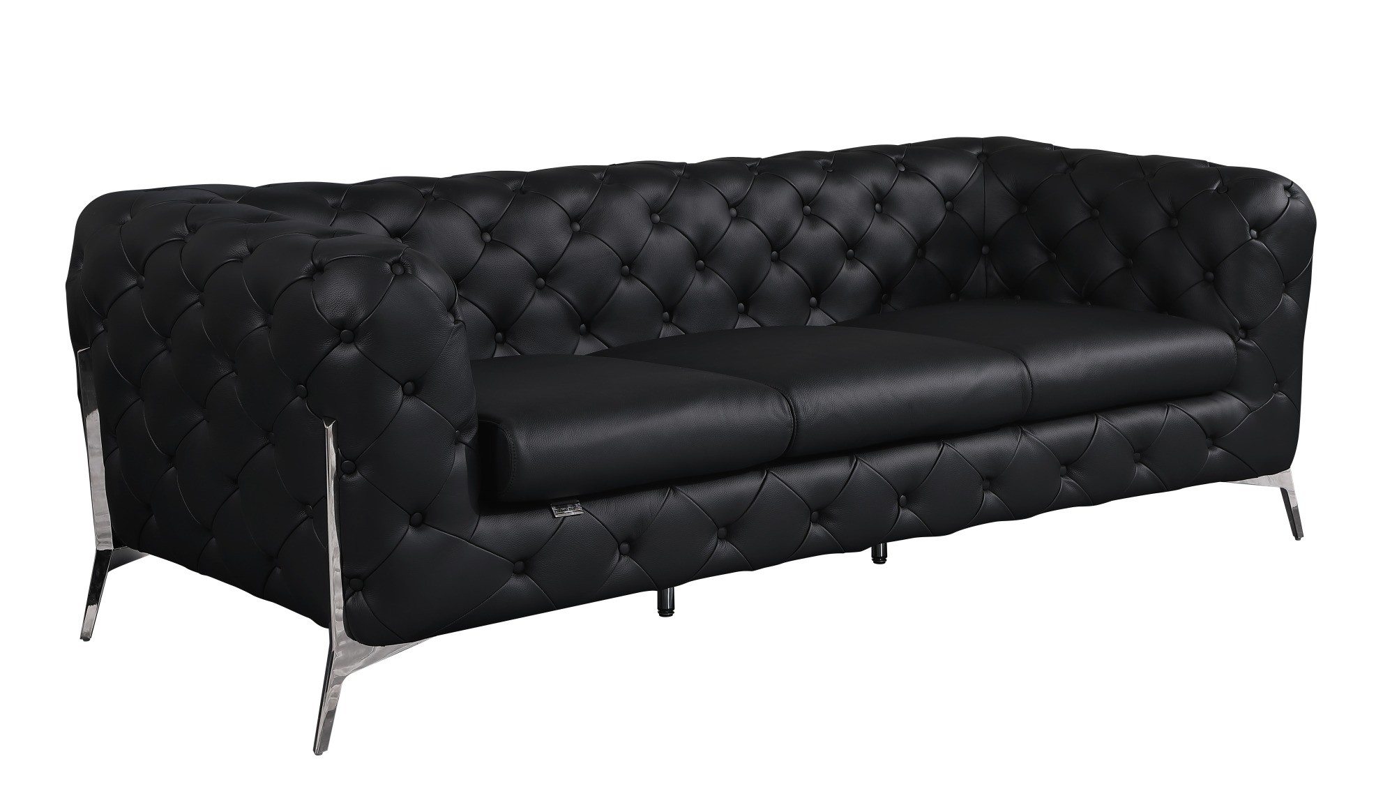 GUF™ 970 Sofa Set - Black, Genuine Italian Leather