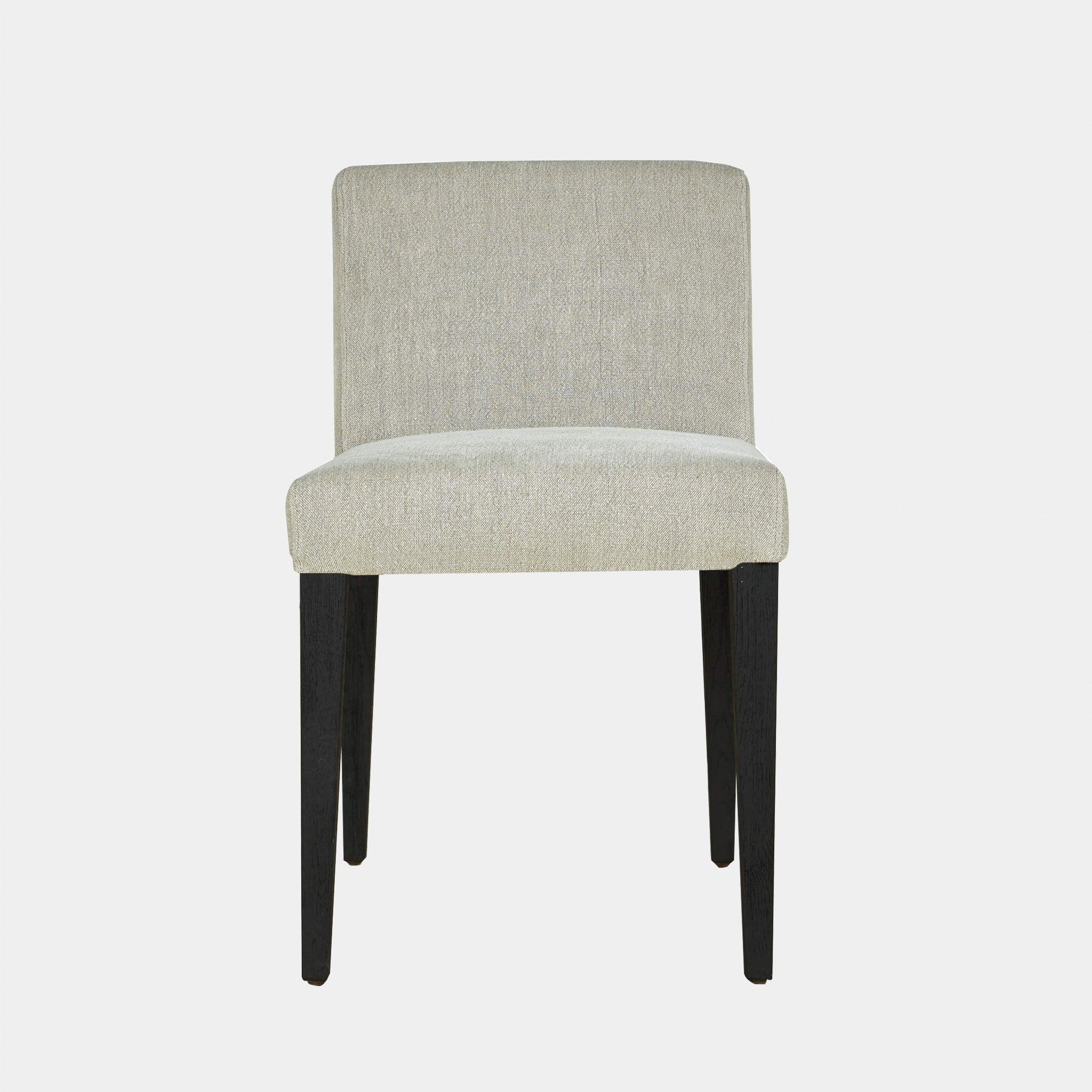 Harbour Altitude Armless Dining Chair - Oak Brown, Boucle Ivory