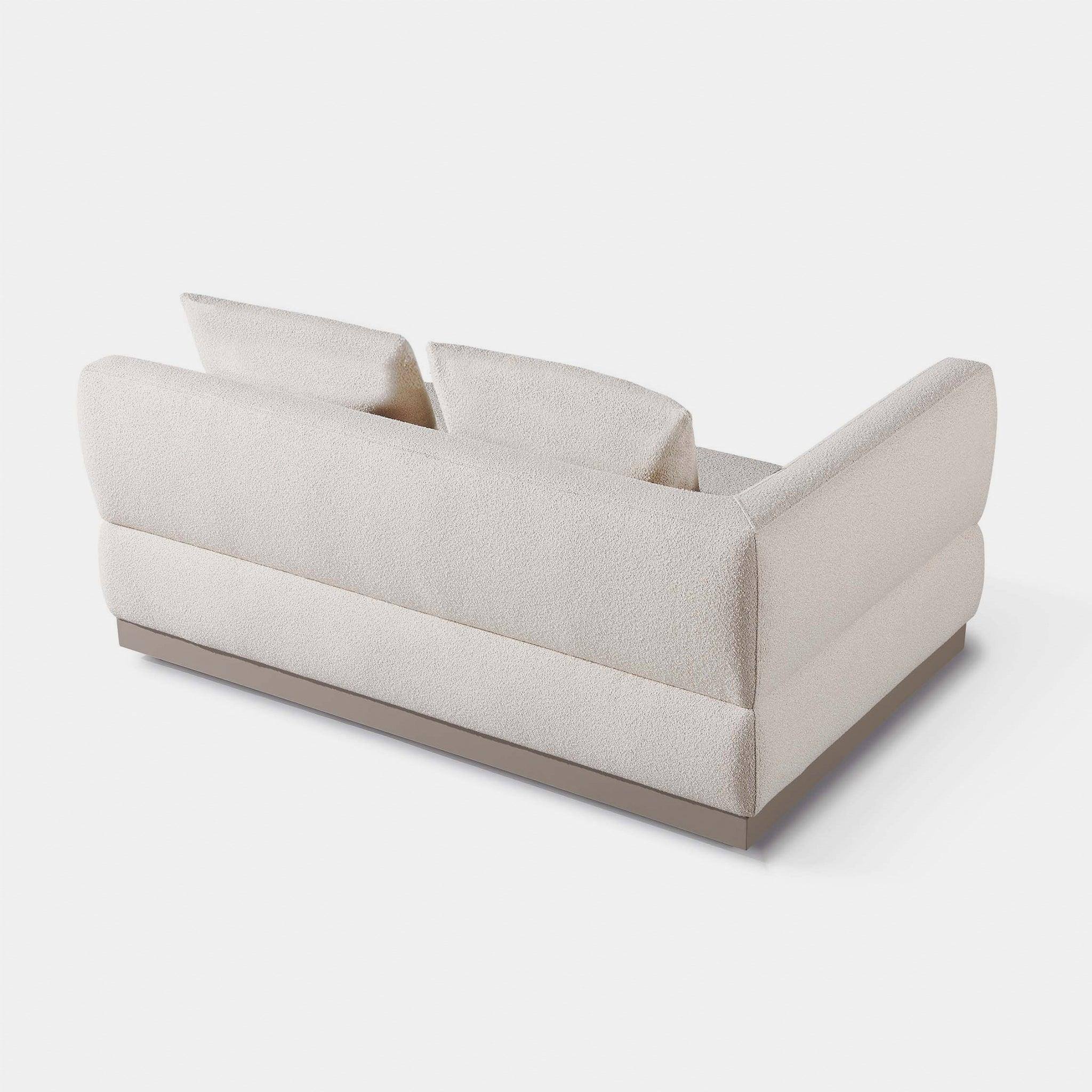 Harbour Amalfi 2 Seat 1 Arm Left - Aluminum Asteroid, Riviera Ivory