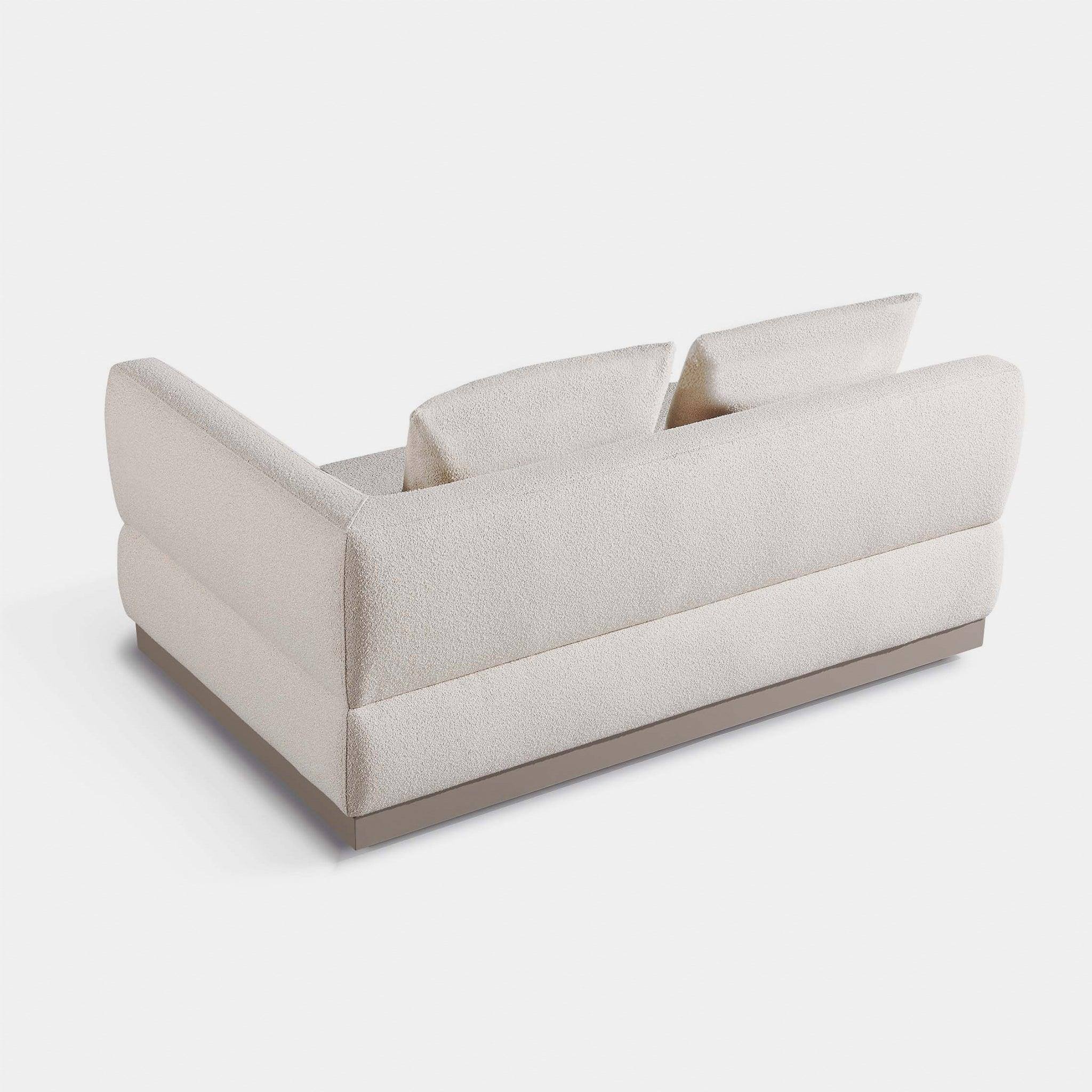 Harbour Amalfi 2 Seat 1 Arm Right - Aluminum Asteroid, Riviera Ivory