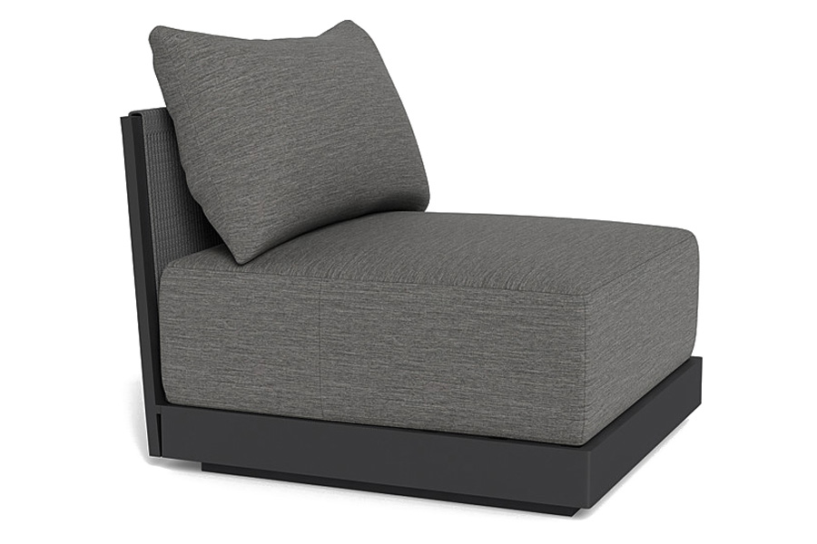 Harbour Antigua Armless Single - Aluminum Taupe, Siesta Taupe