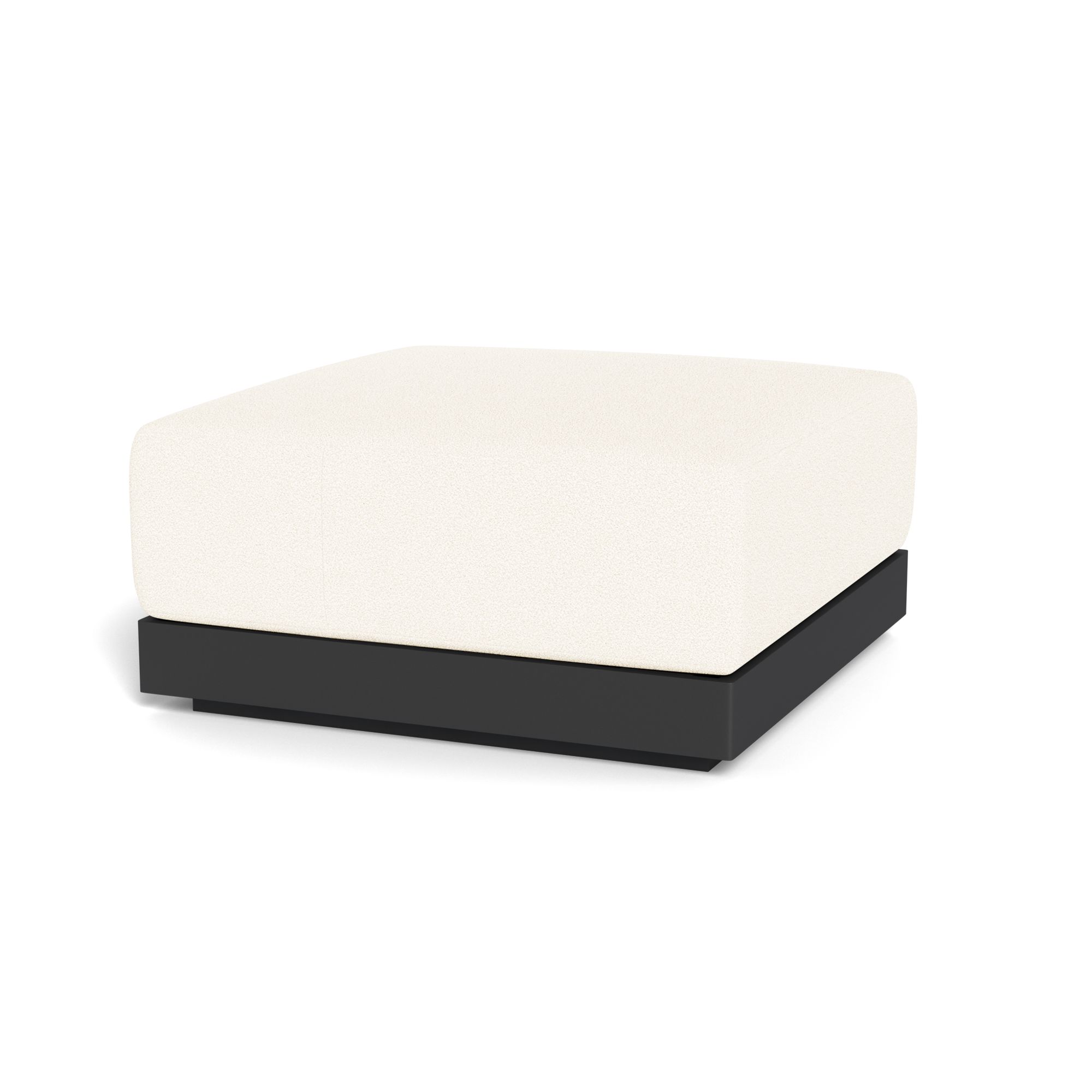 Harbour Antigua Ottoman - Aluminum Asteroid, Riviera Ivory