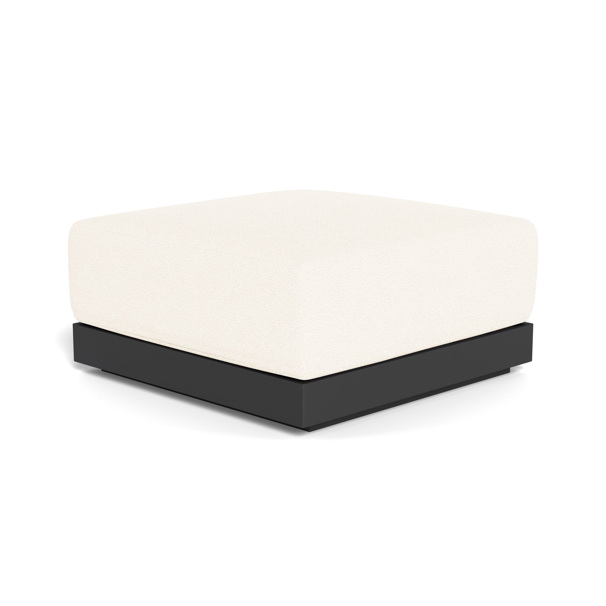 Harbour Antigua Ottoman - Aluminum Asteroid, Riviera Ivory