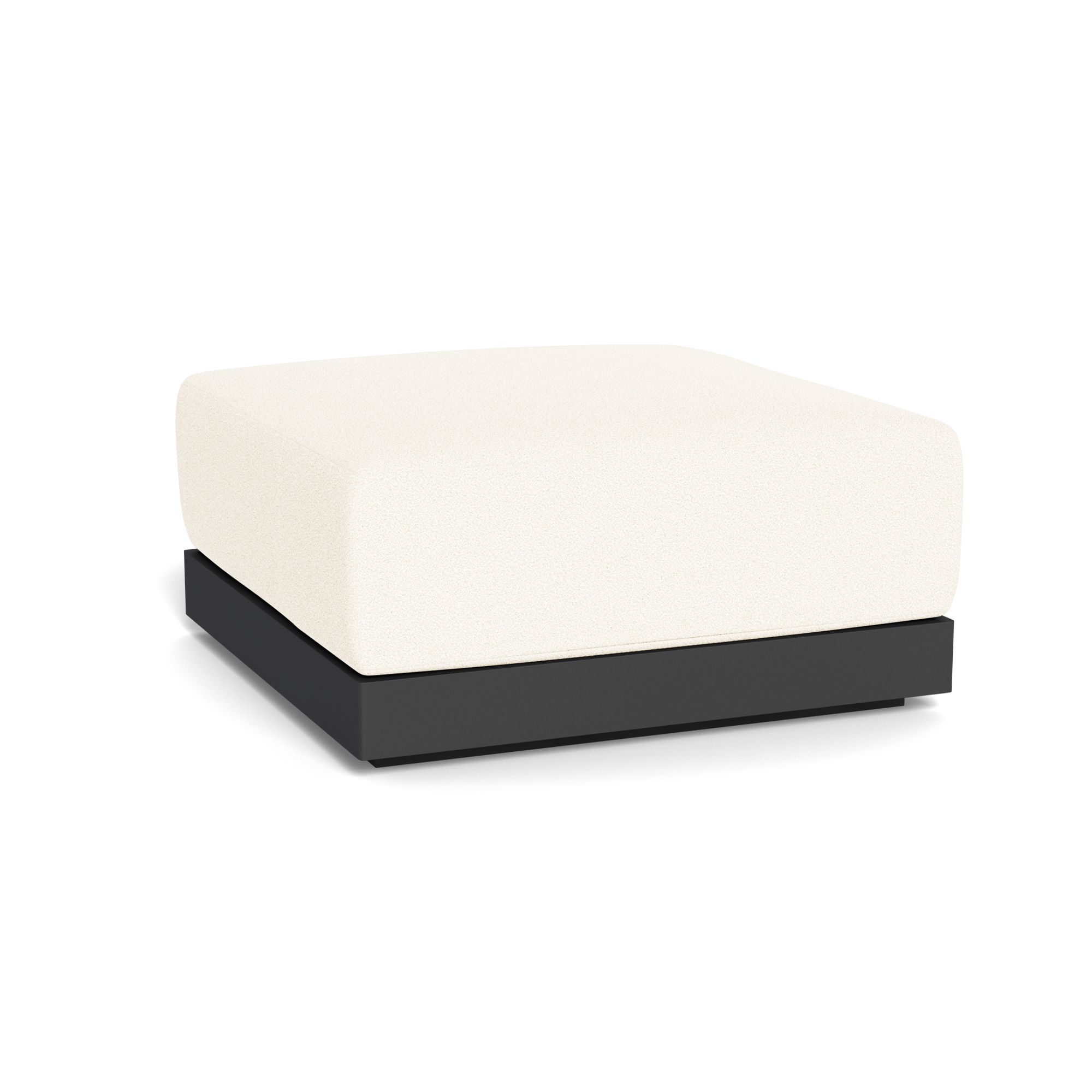 Harbour Antigua Ottoman - Aluminum Asteroid, Riviera Ivory