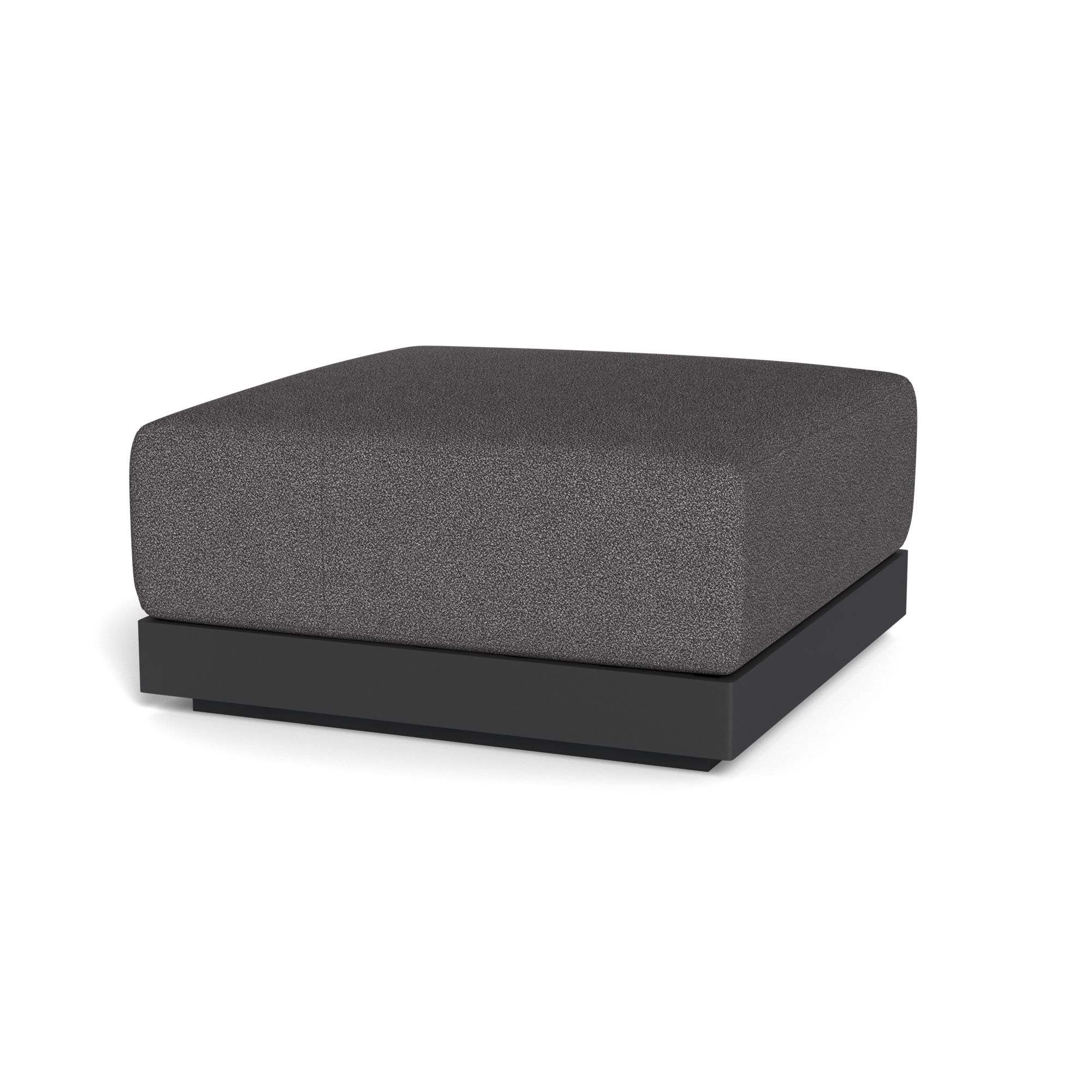 Harbour Antigua Ottoman - Aluminum Asteroid, Riviera Slate