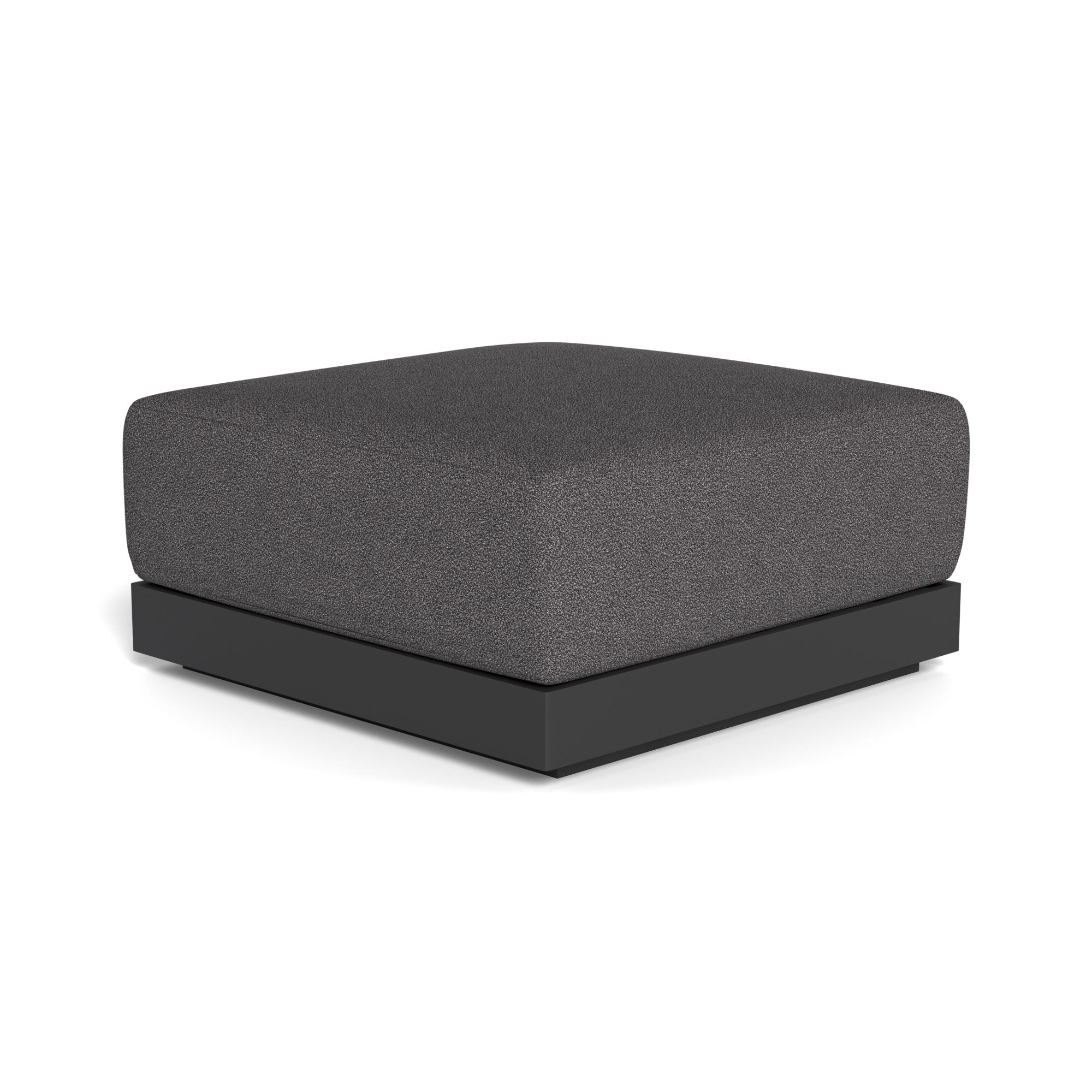 Harbour Antigua Ottoman - Aluminum Asteroid, Riviera Slate