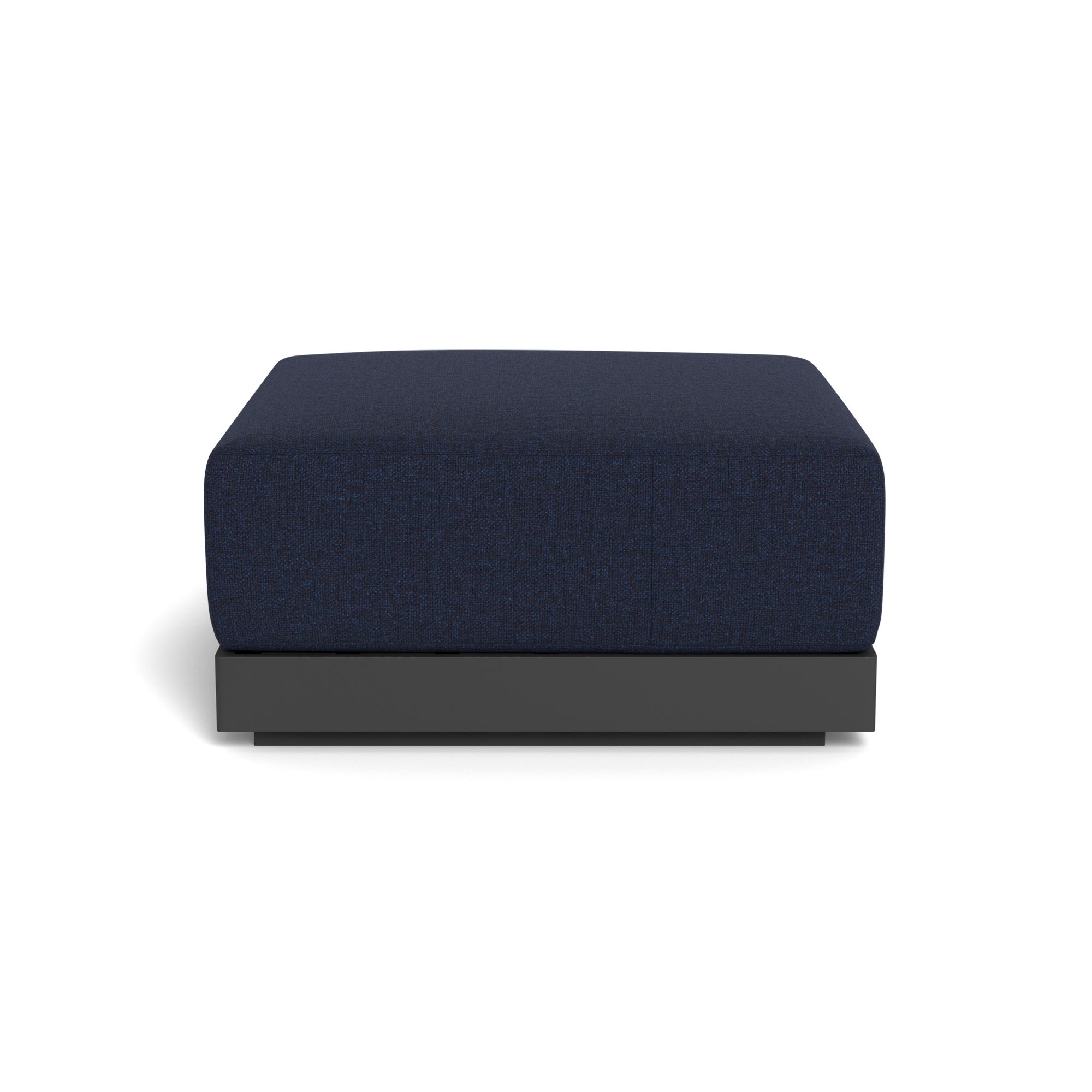 Harbour Antigua Ottoman - Aluminum Asteroid, Siesta Indigo