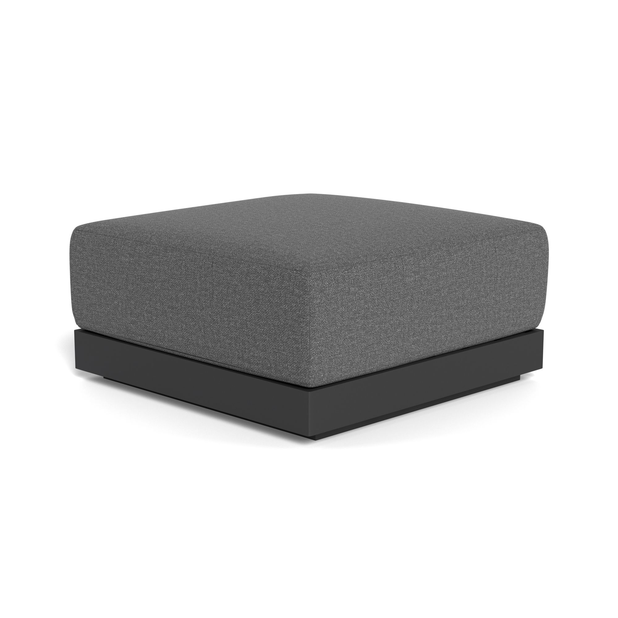 Harbour Antigua Ottoman - Aluminum Asteroid, Siesta Slate