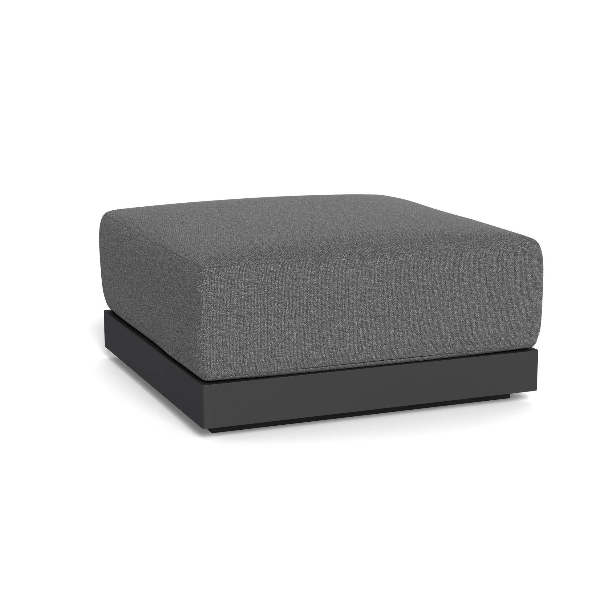 Harbour Antigua Ottoman - Aluminum Asteroid, Siesta Slate