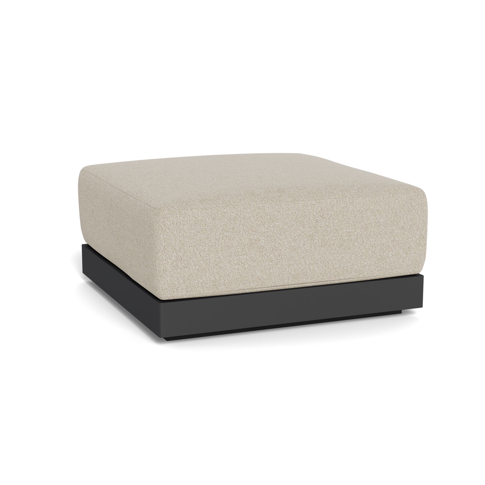 Harbour Antigua Ottoman - Aluminum Asteroid, Siesta Taupe