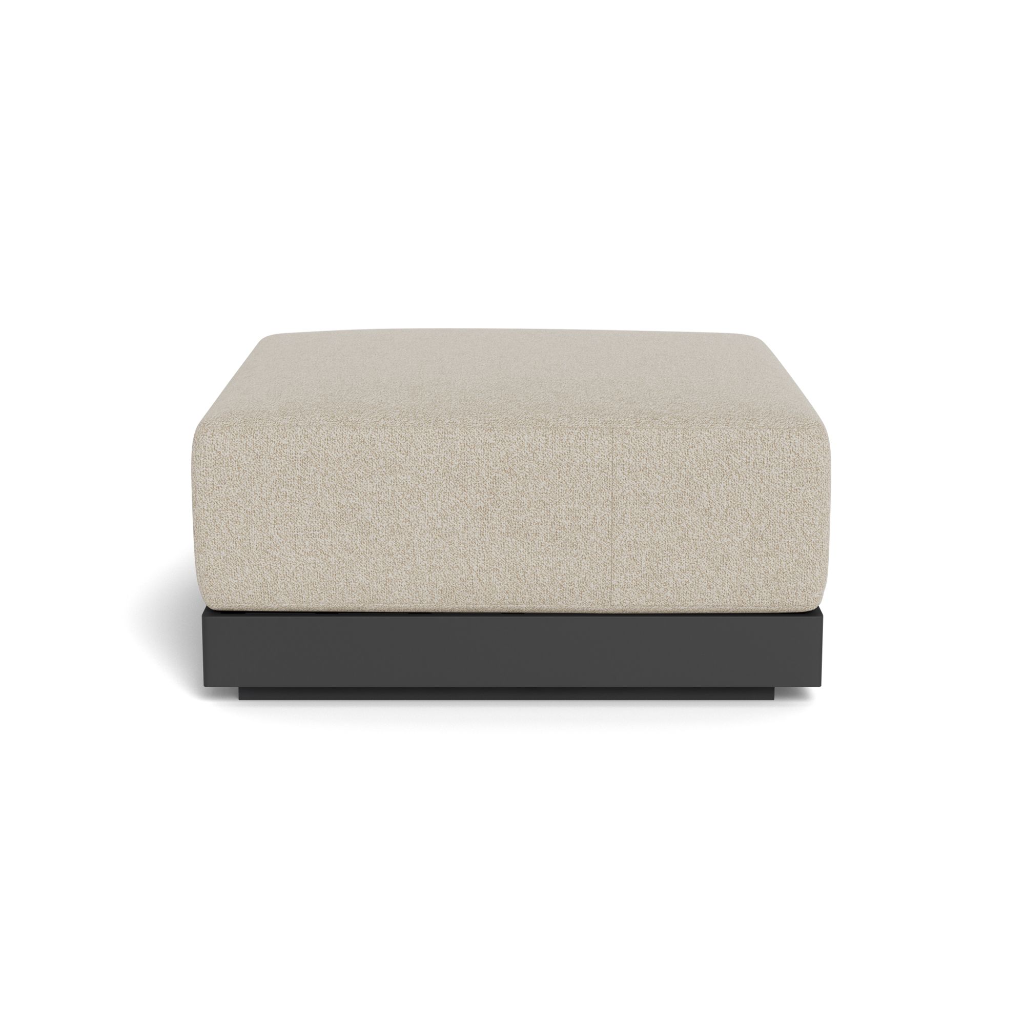 Harbour Antigua Ottoman - Aluminum Asteroid, Siesta Taupe