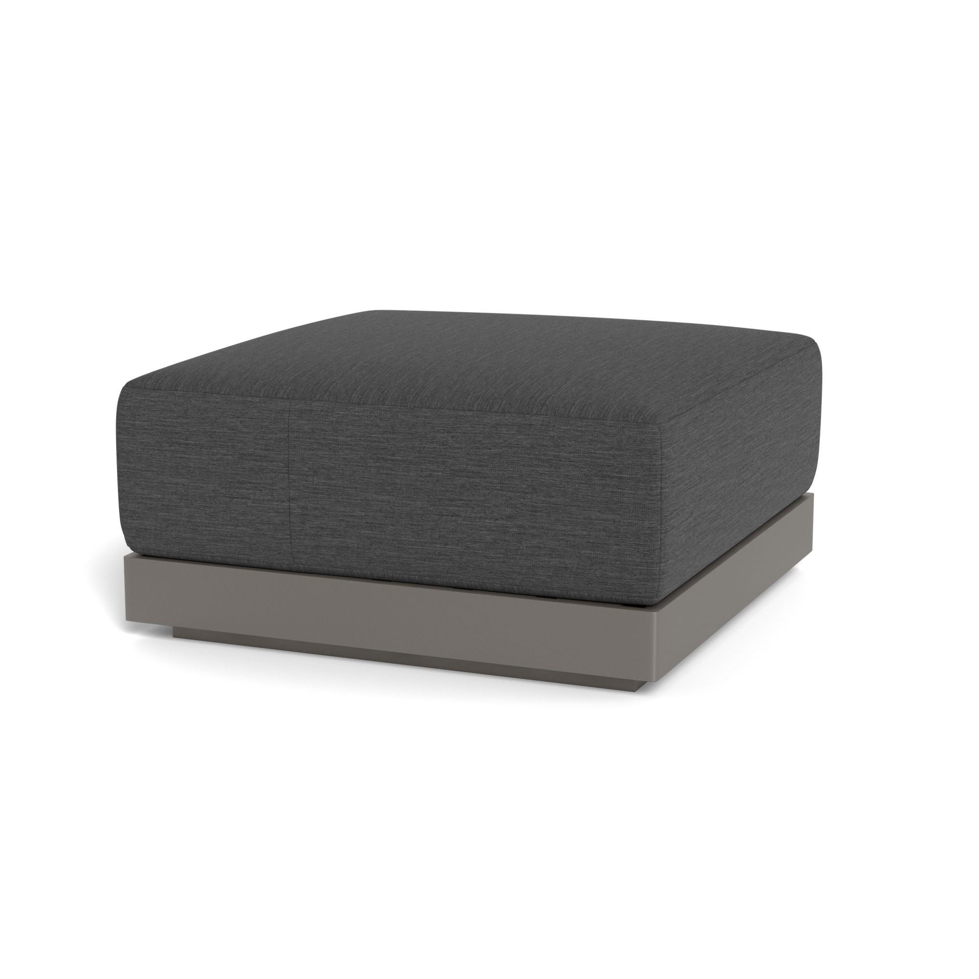 Harbour Antigua Ottoman - Aluminum Taupe, Lisos Grafito