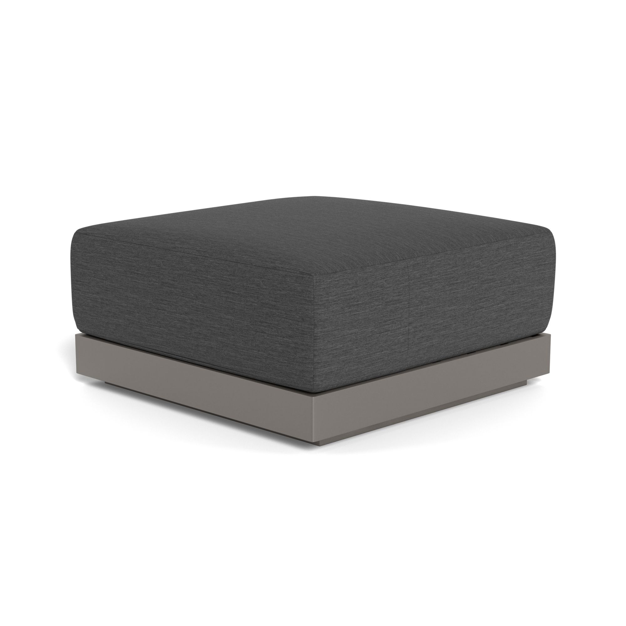 Harbour Antigua Ottoman - Aluminum Taupe, Lisos Grafito