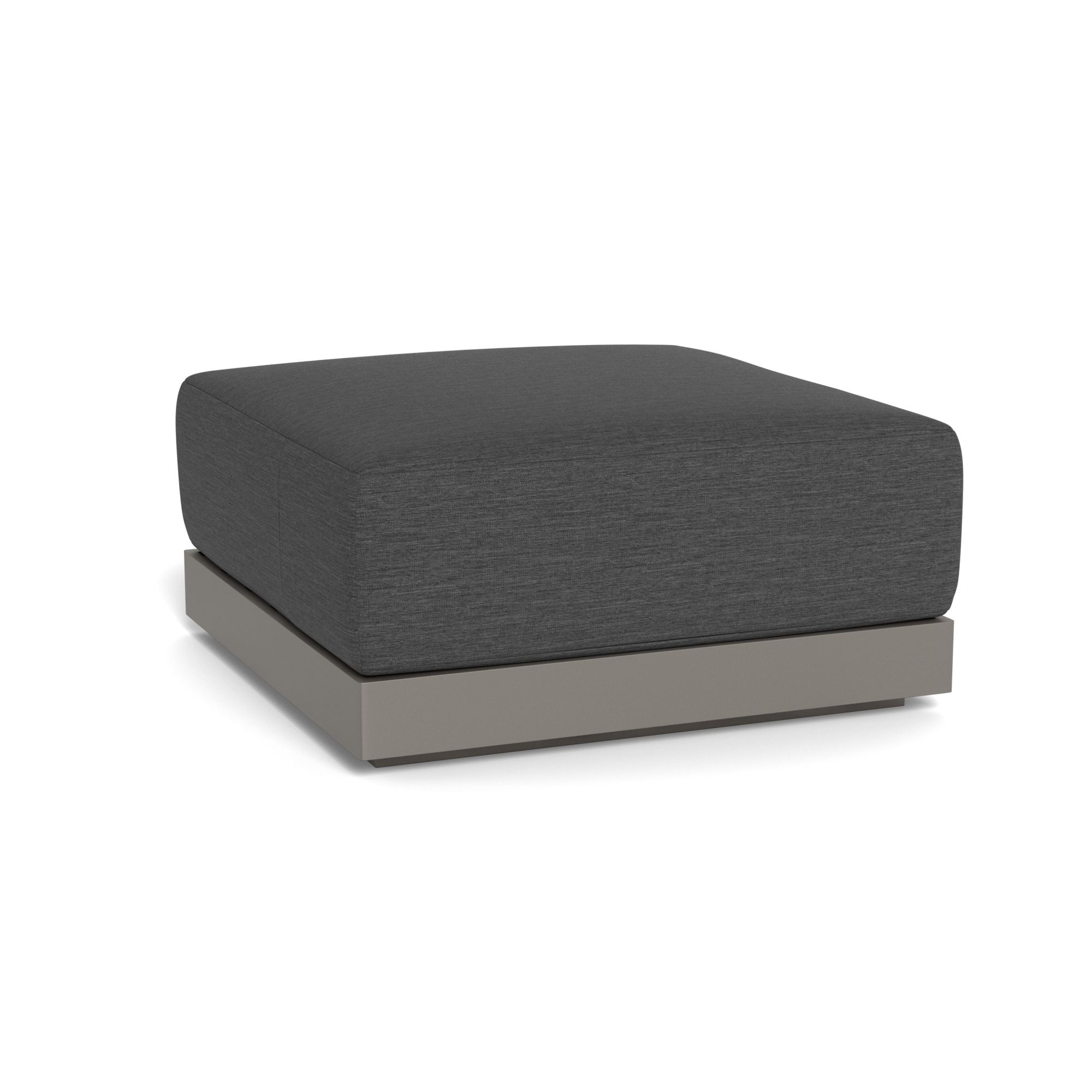 Harbour Antigua Ottoman - Aluminum Taupe, Lisos Grafito