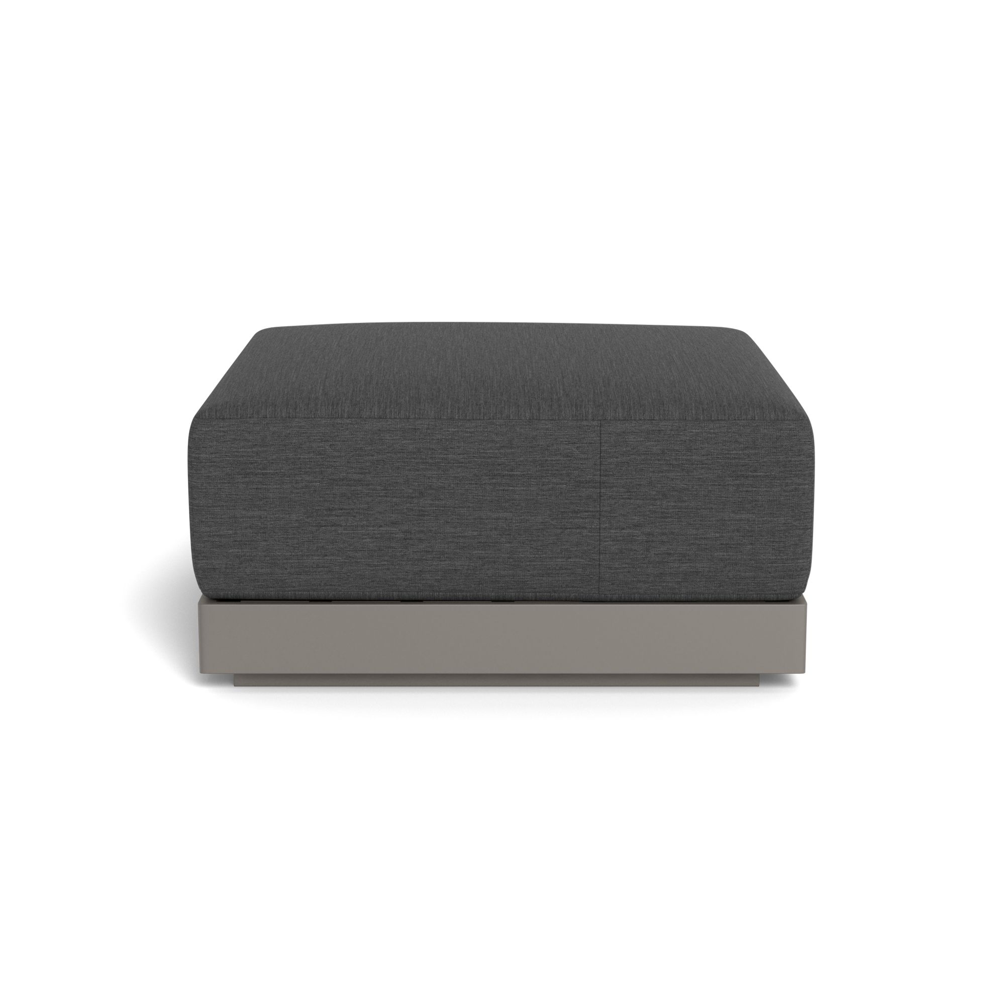 Harbour Antigua Ottoman - Aluminum Taupe, Lisos Grafito