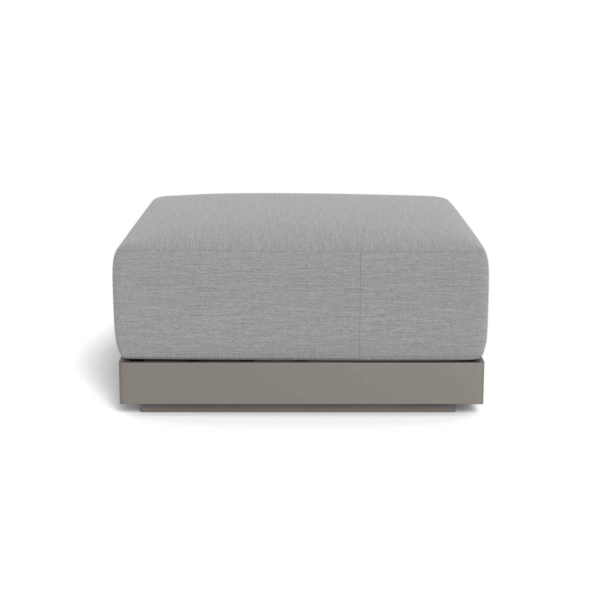 Harbour Antigua Ottoman - Aluminum Taupe, Lisos Piedra