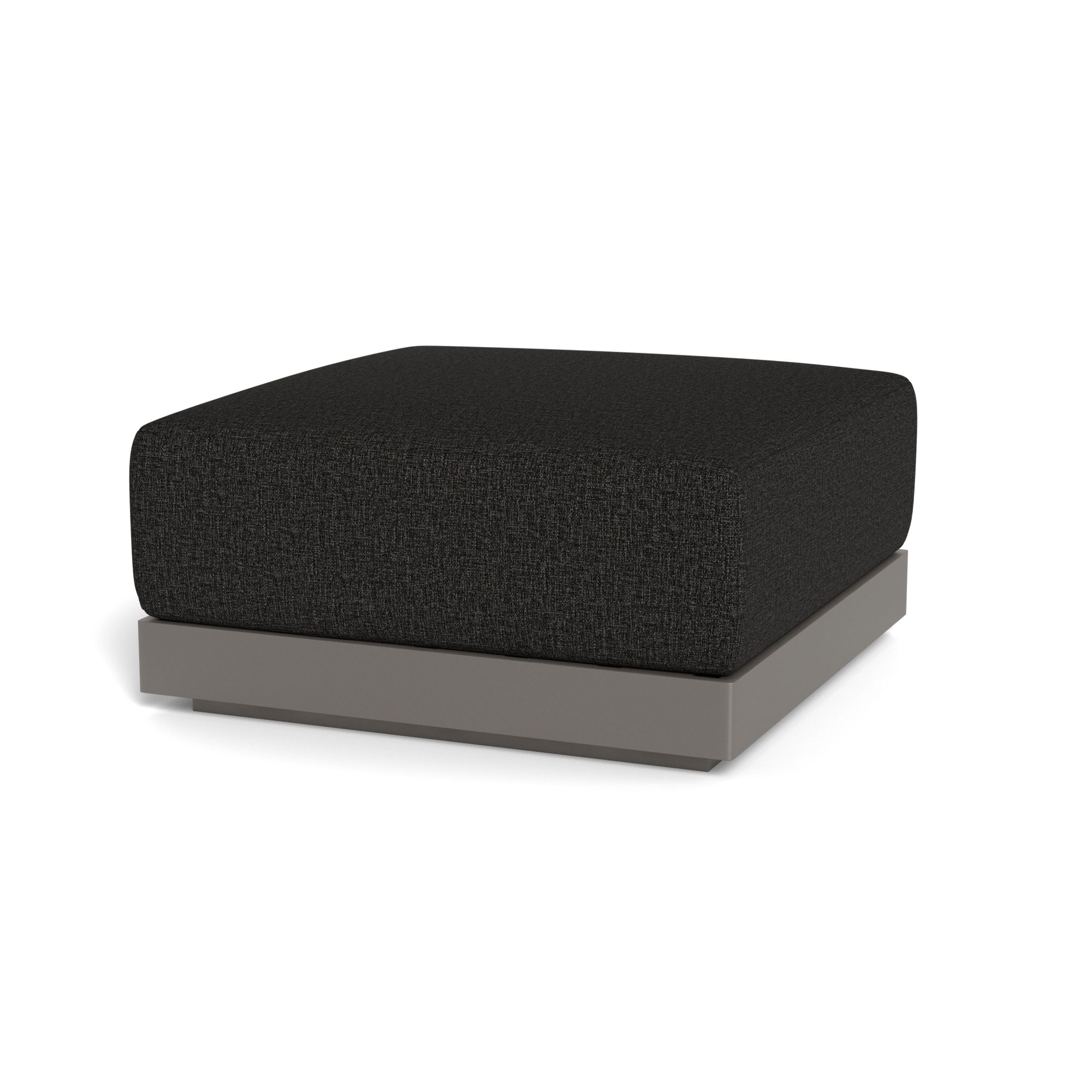 Harbour Antigua Ottoman - Aluminum Taupe, Copacabana Midnight