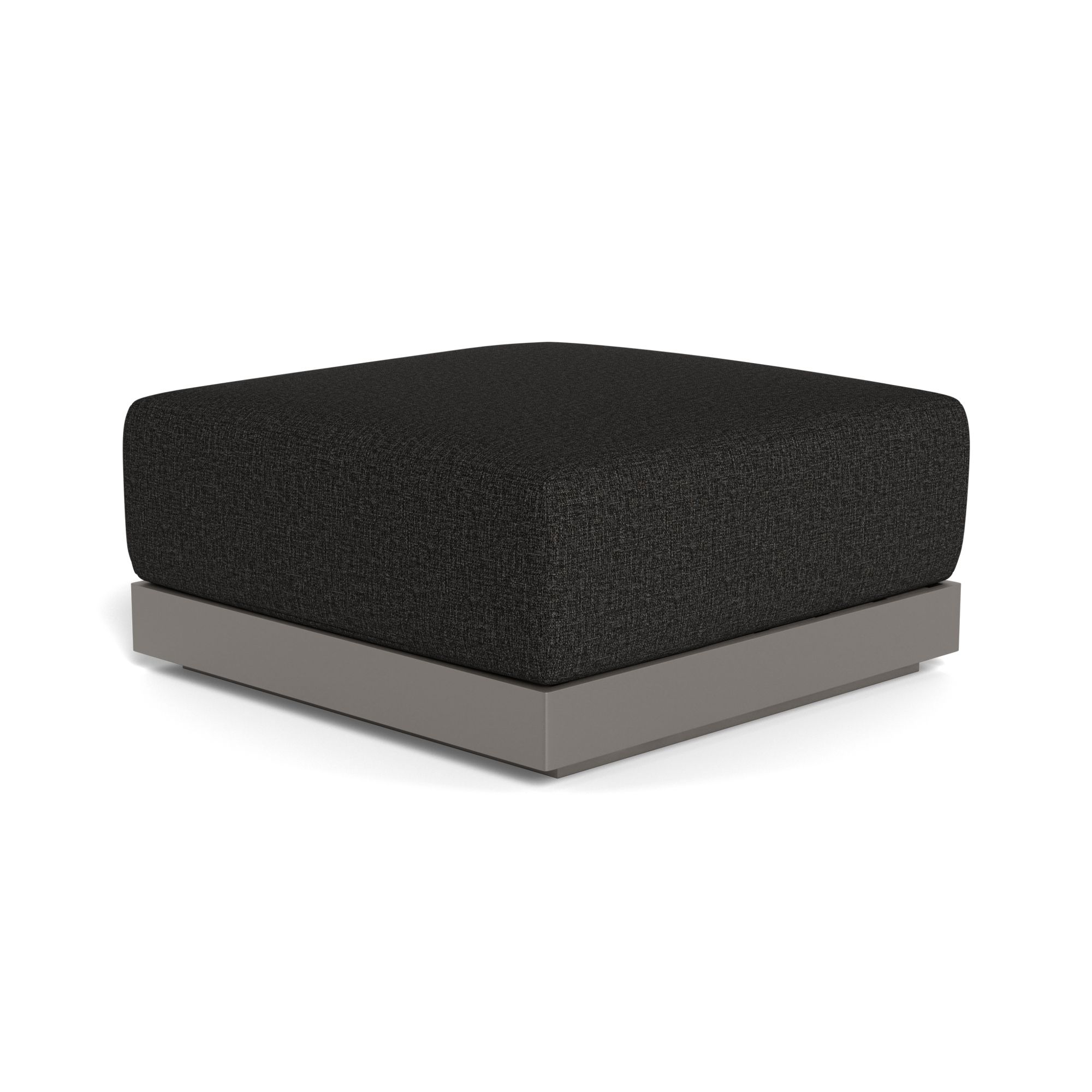 Harbour Antigua Ottoman - Aluminum Taupe, Copacabana Midnight