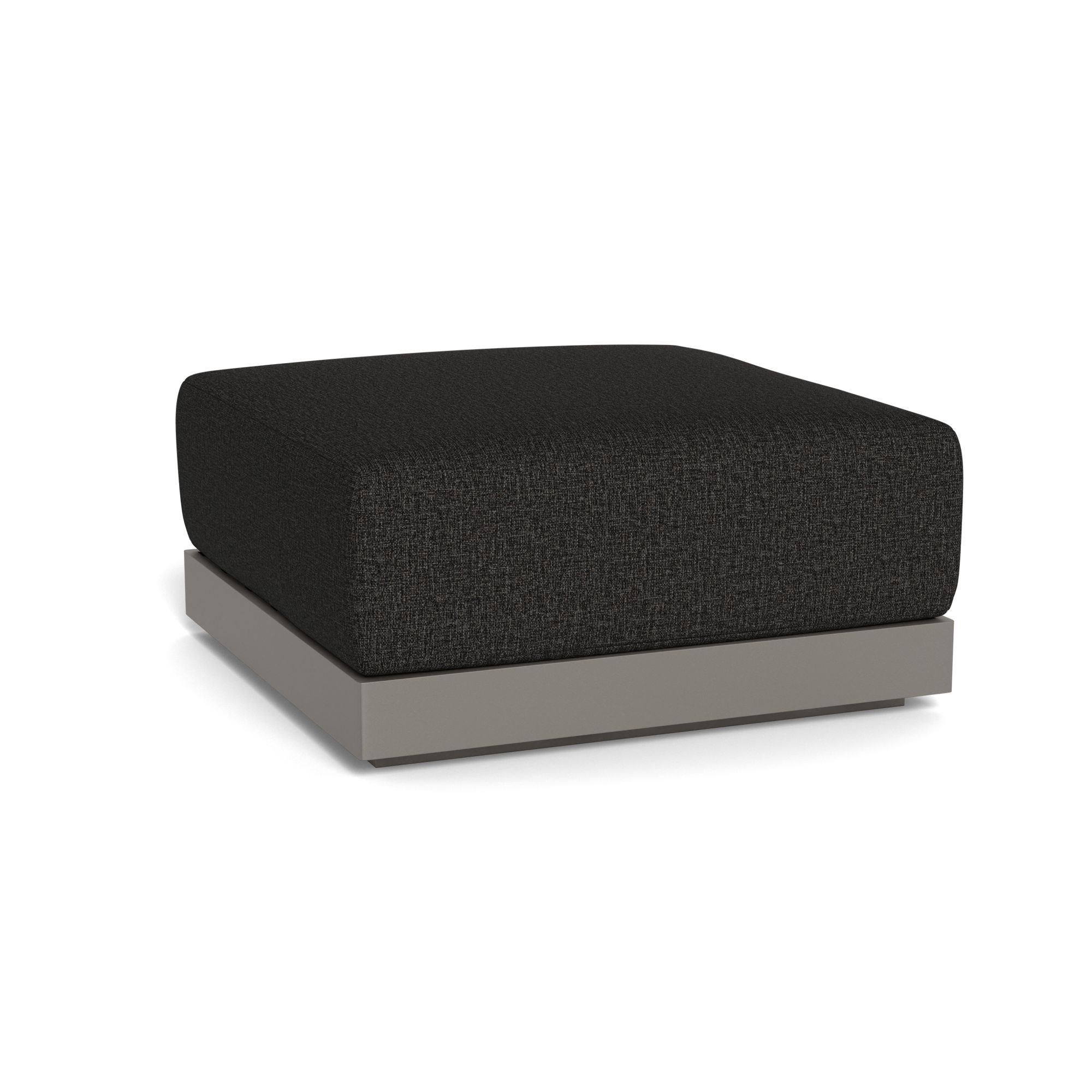 Harbour Antigua Ottoman - Aluminum Taupe, Copacabana Midnight