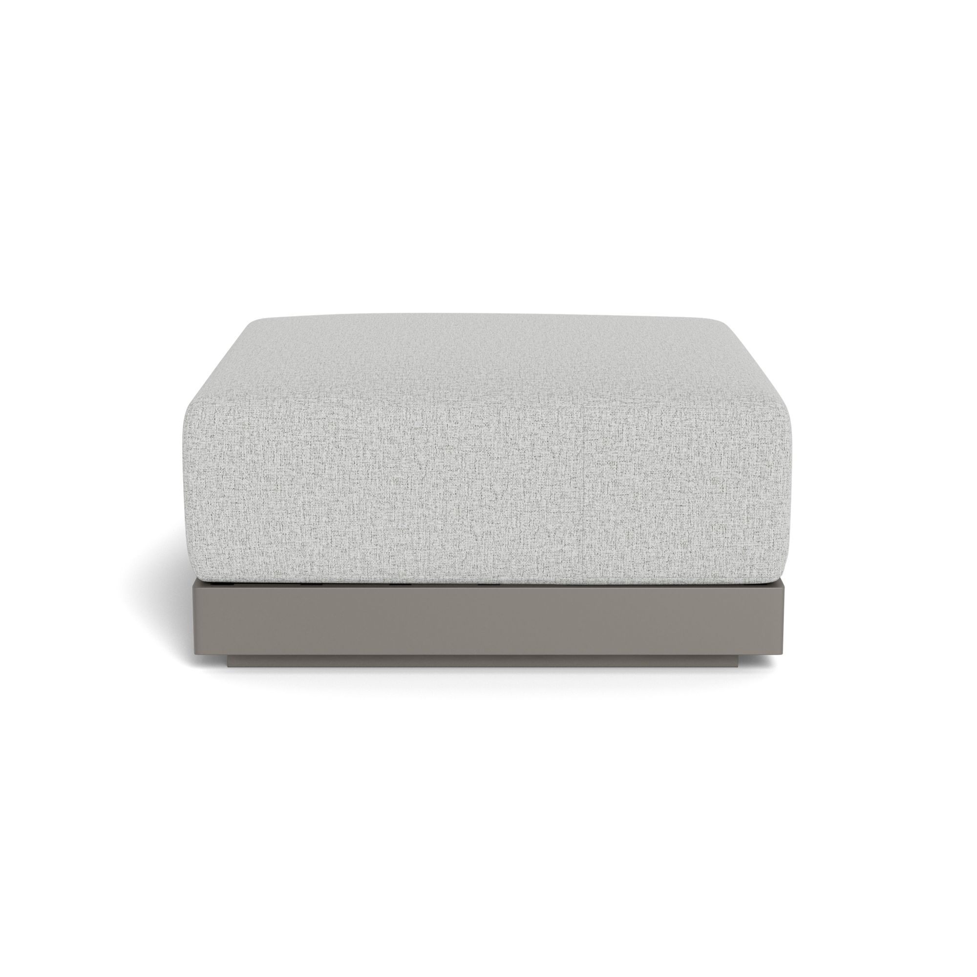 Harbour Antigua Ottoman - Aluminum Taupe, Copacabana Sand