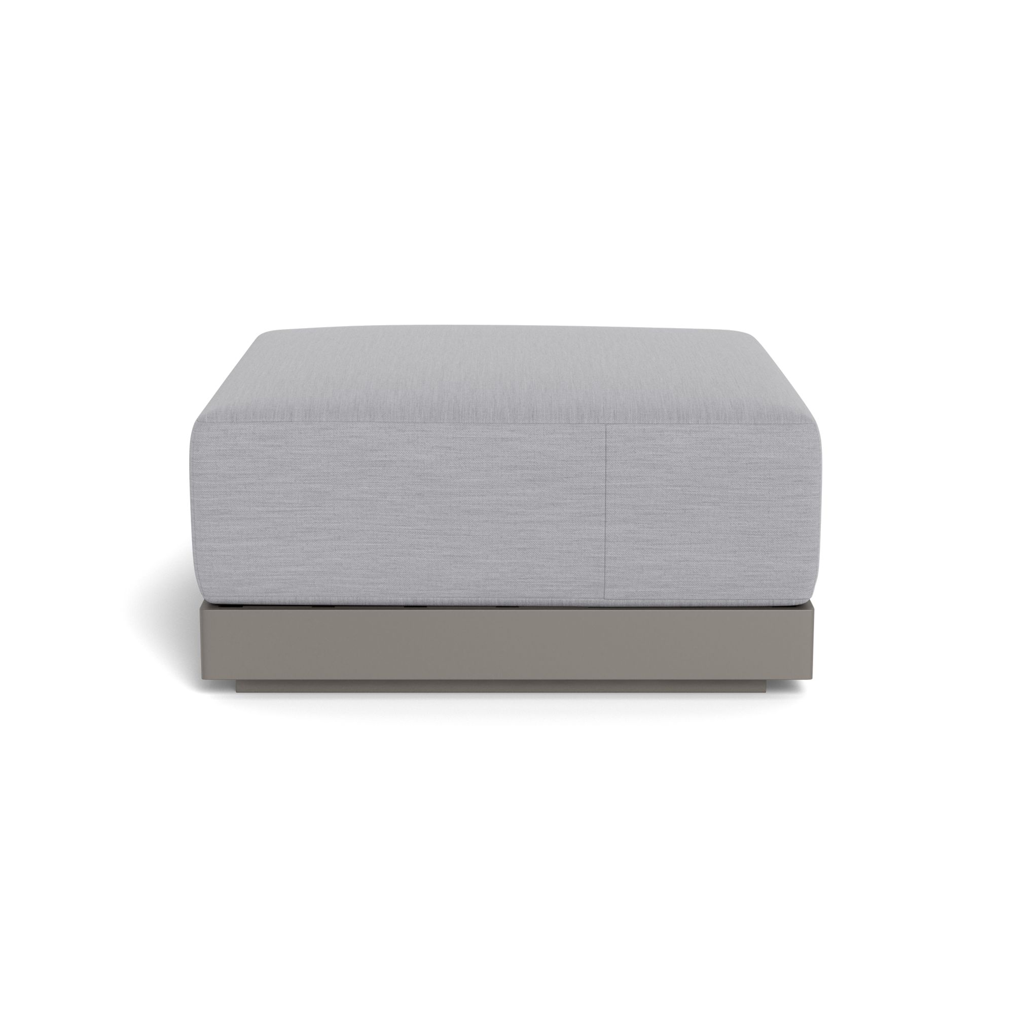 Harbour Antigua Ottoman - Aluminum Taupe, Panama Cloud