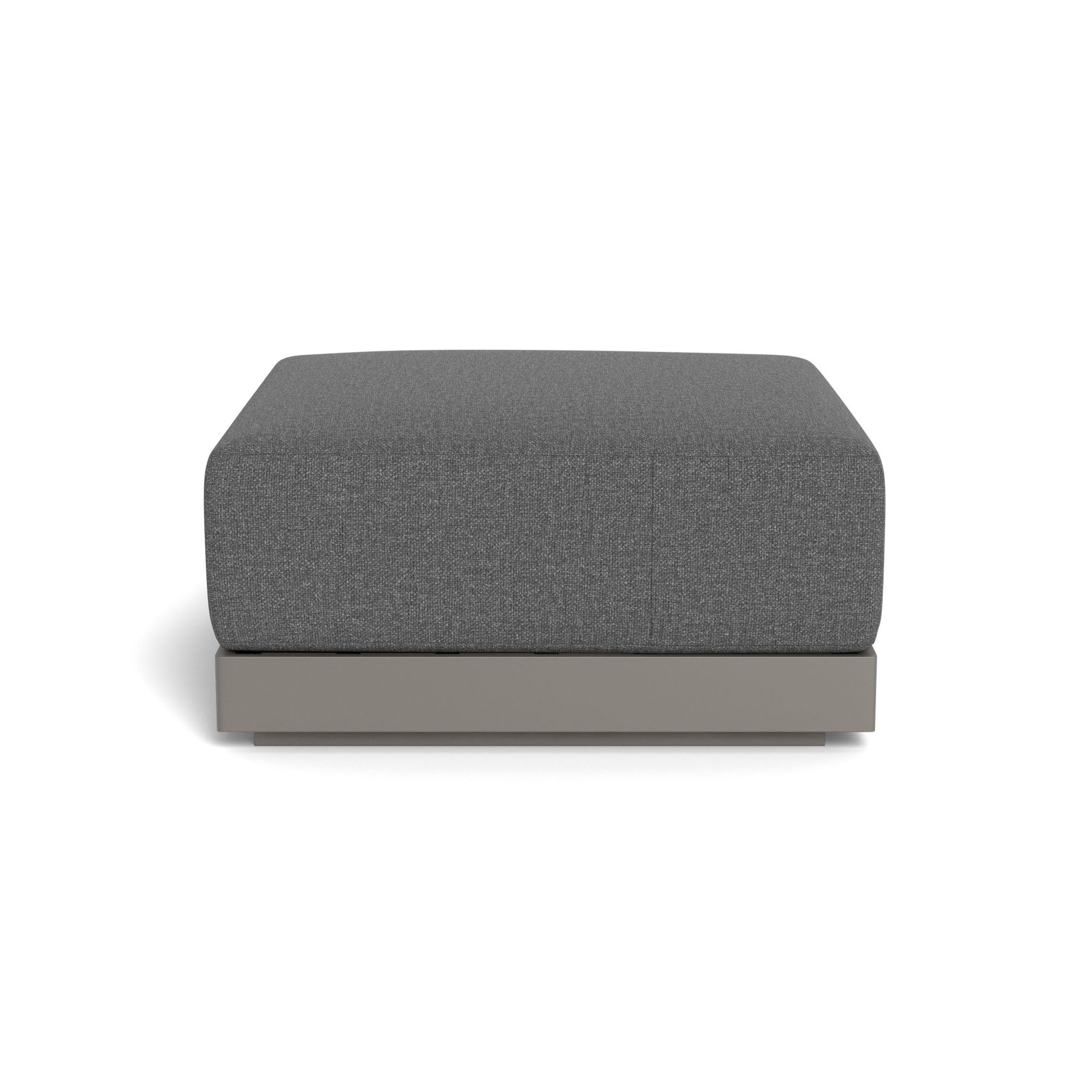 Harbour Antigua Ottoman - Aluminum Taupe, Siesta Slate