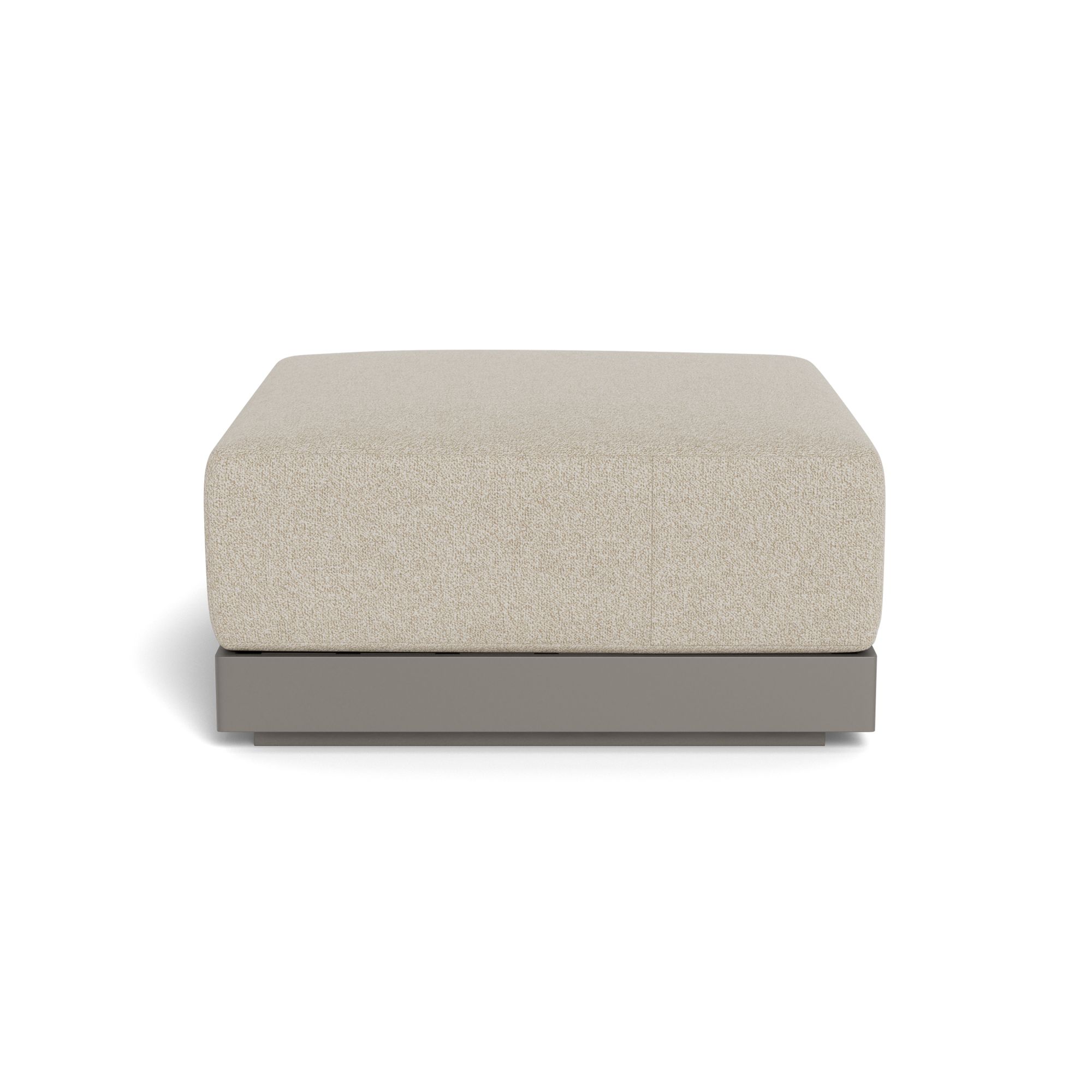 Harbour Antigua Ottoman - Aluminum Taupe, Siesta Taupe