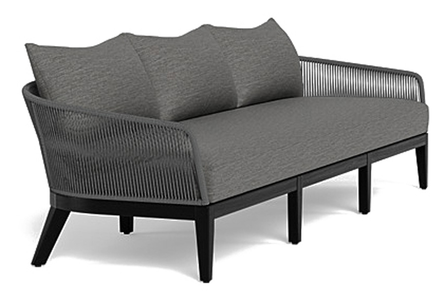 Harbour Avalon 3 Seat Sofa - Teak Natural, Copacabana Midnight