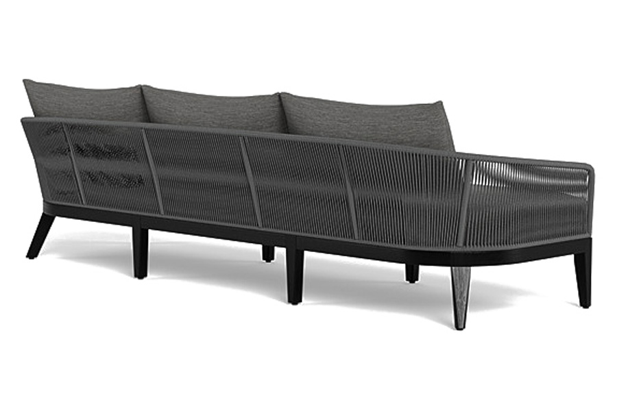 Harbour Avalon 3 Seat Sofa - Teak Natural, Copacabana Midnight