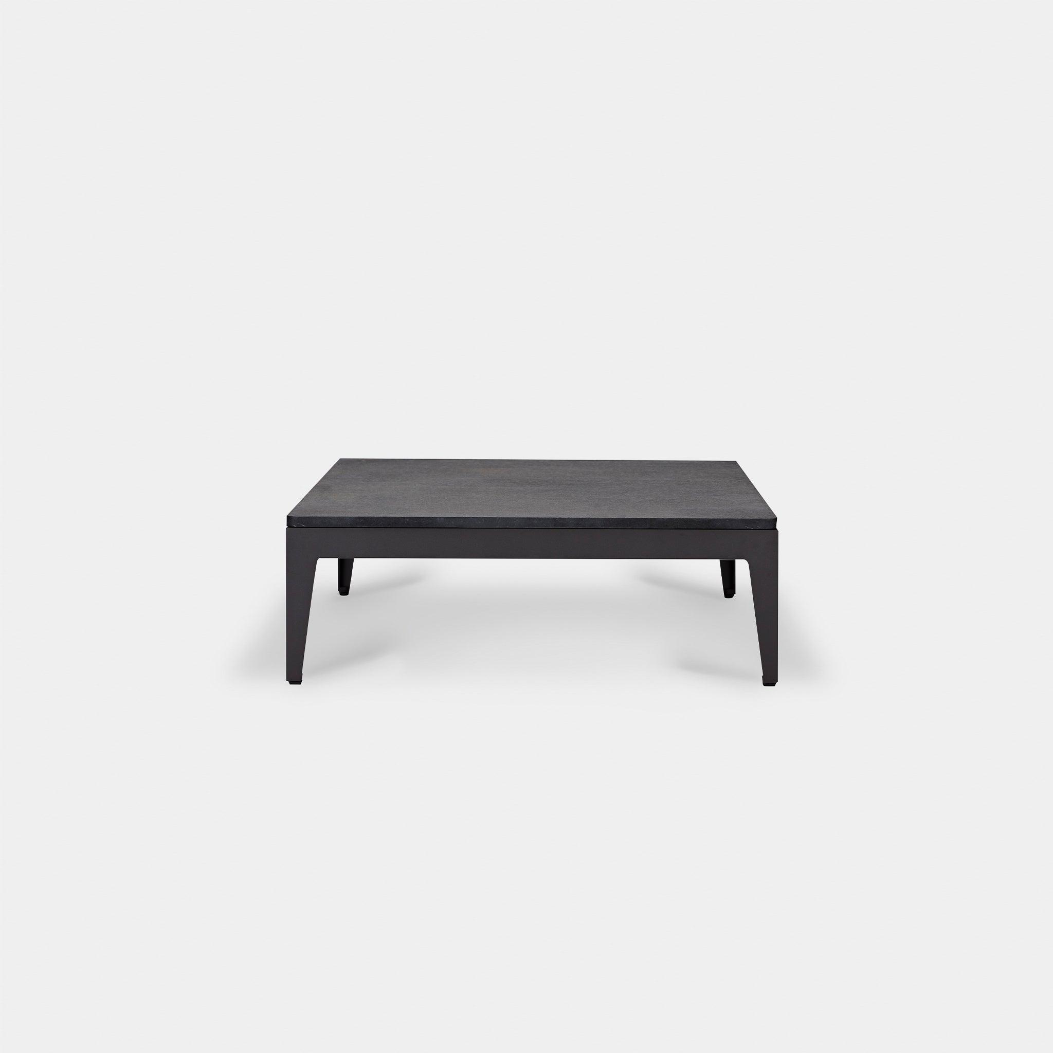 Harbour Balmoral Coffee Table - Aluminum Asteroid, Glass Taupe