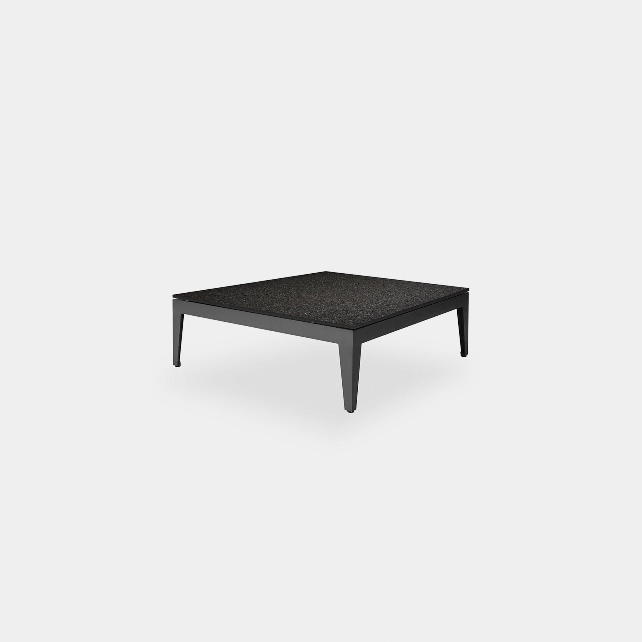 Harbour Balmoral Side Table - Aluminum Asteroid, Granite Black