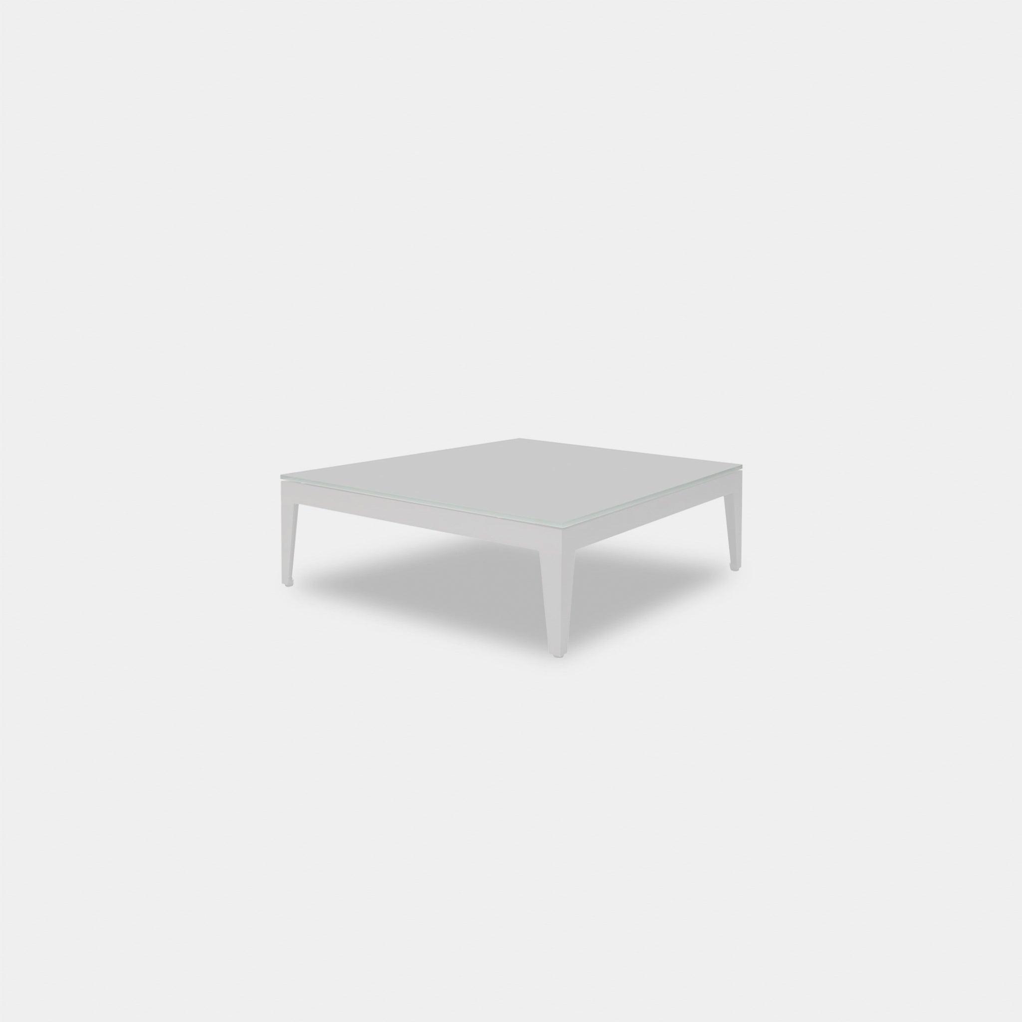 Harbour Balmoral Side Table - Aluminum White, Marble White