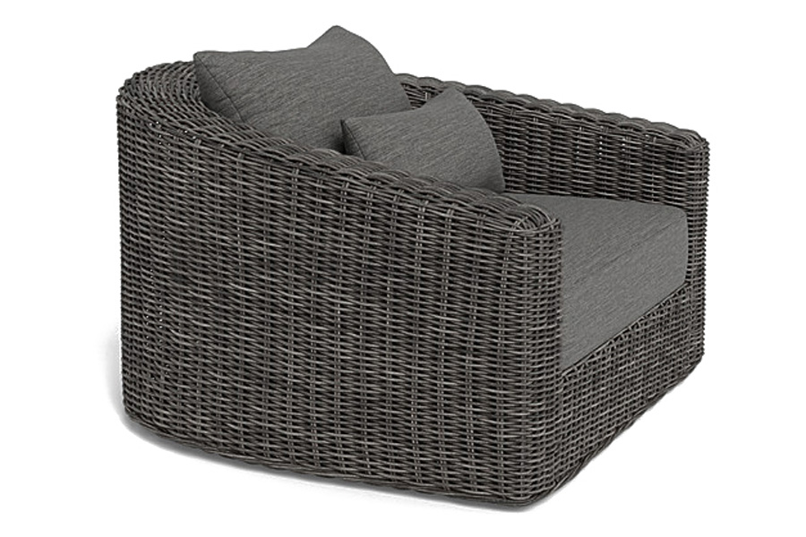 Harbour Barcelona Lounge Chair - Wicker Gray, Copacabana Sand