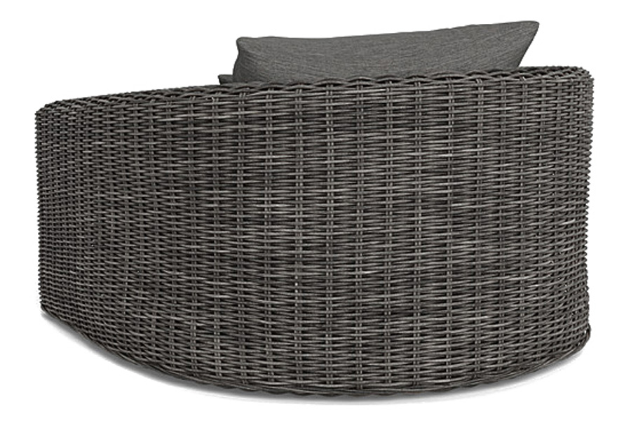 Harbour Barcelona Lounge Chair - Wicker Gray, Copacabana Sand