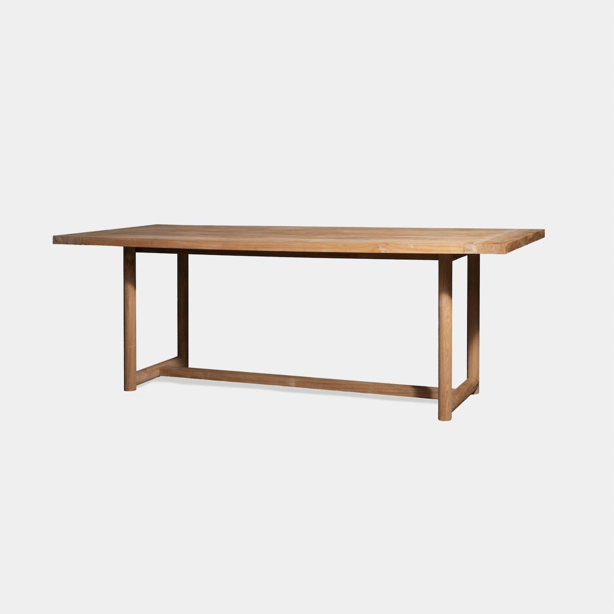 Harbour Breeze Xl Teak Dining Table 79" - Teak Natural