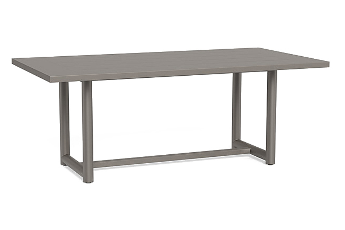 Harbour Breeze Xl Dining Table 79" - Aluminum White