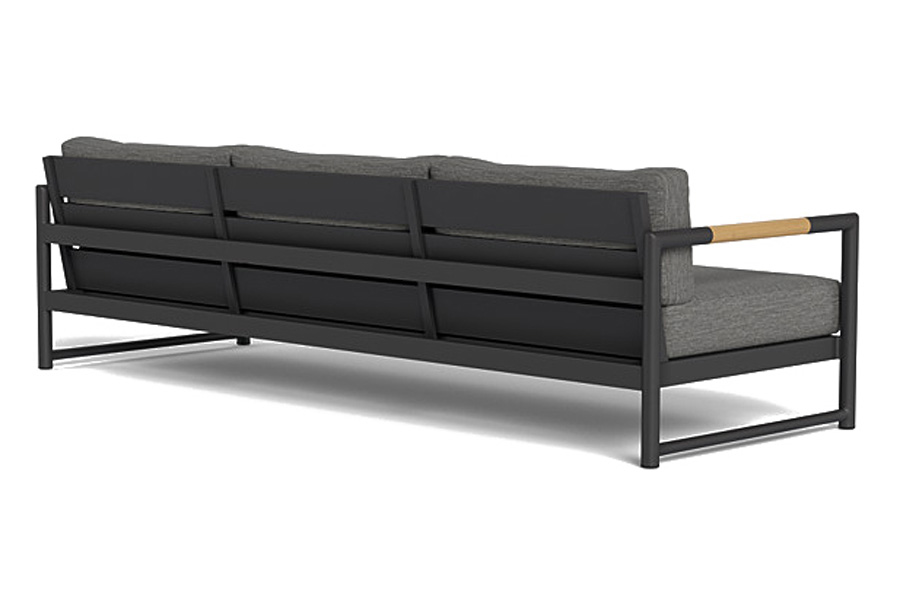 Harbour Breeze Xl 3 Seat Sofa - Aluminum Asteroid, Lisos Grafito