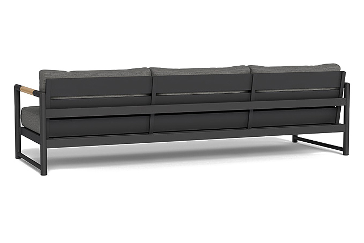 Harbour Breeze Xl 3 Seat Sofa - Aluminum Asteroid, Lisos Grafito