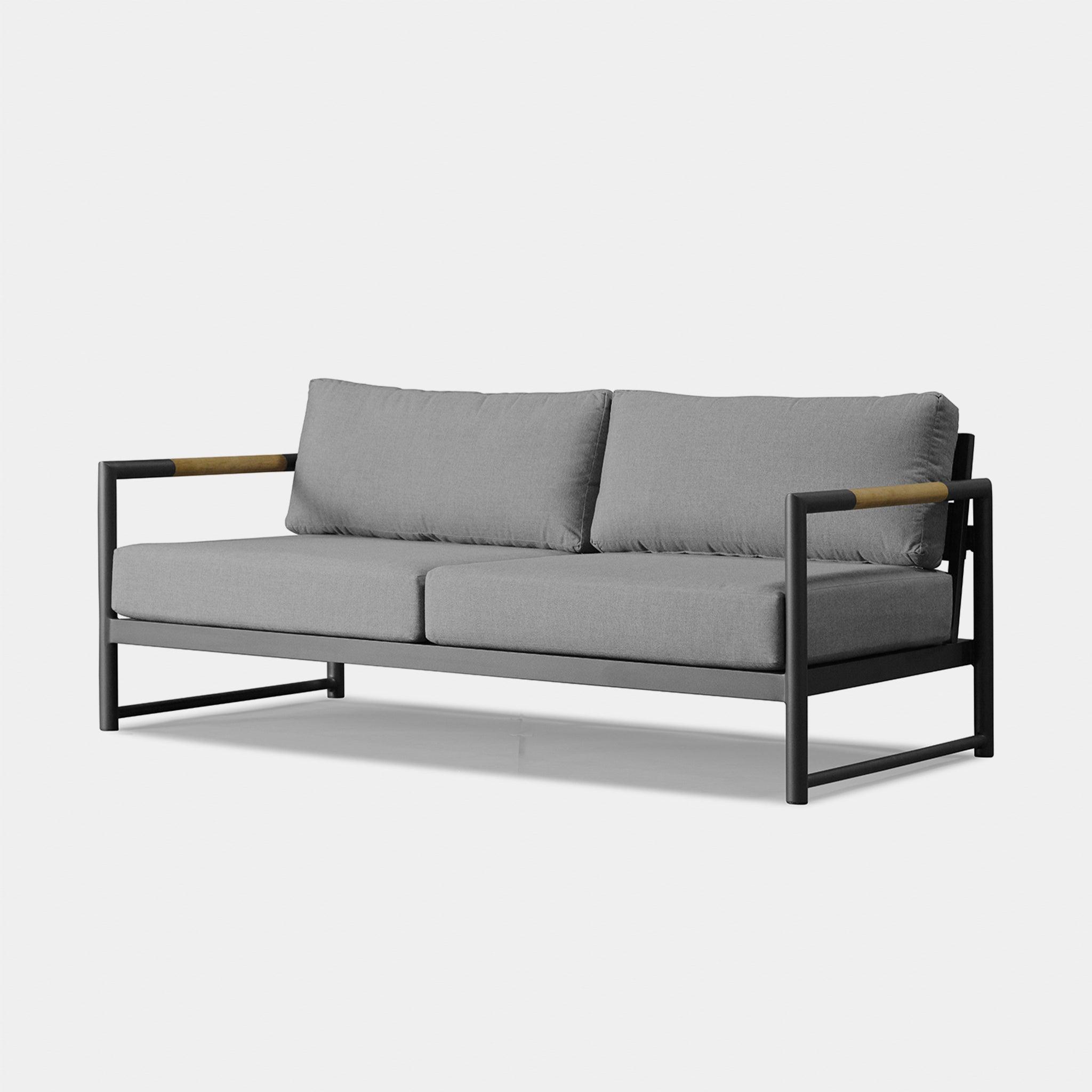 Harbour Breeze Xl 2 Seat Sofa - Aluminum Asteroid, Siesta Indigo