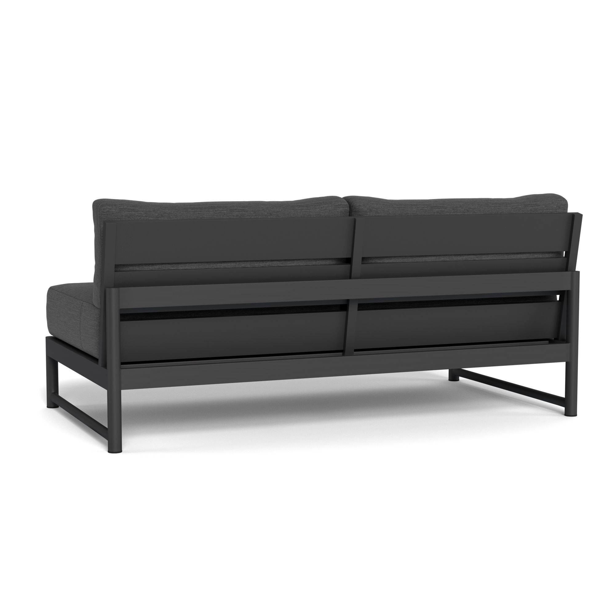 Harbour Breeze Xl 2 Seat Armless Sofa - Aluminum Asteroid, Lisos Grafito