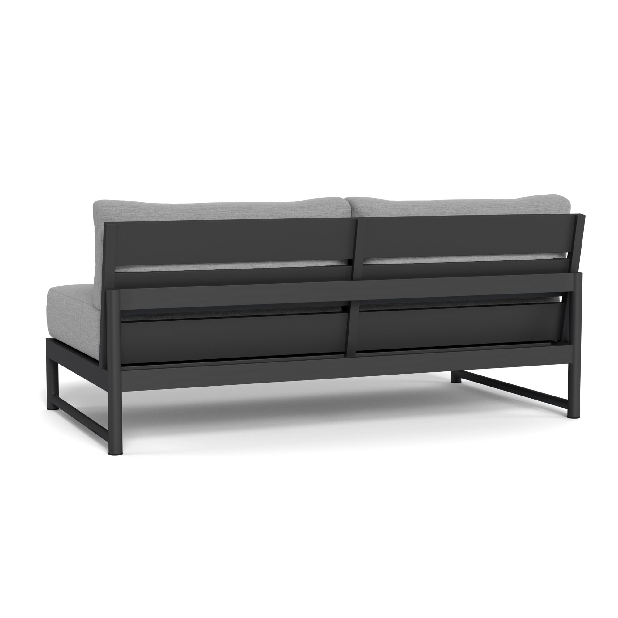 Harbour Breeze Xl 2 Seat Armless Sofa - Aluminum Asteroid, Lisos Piedra