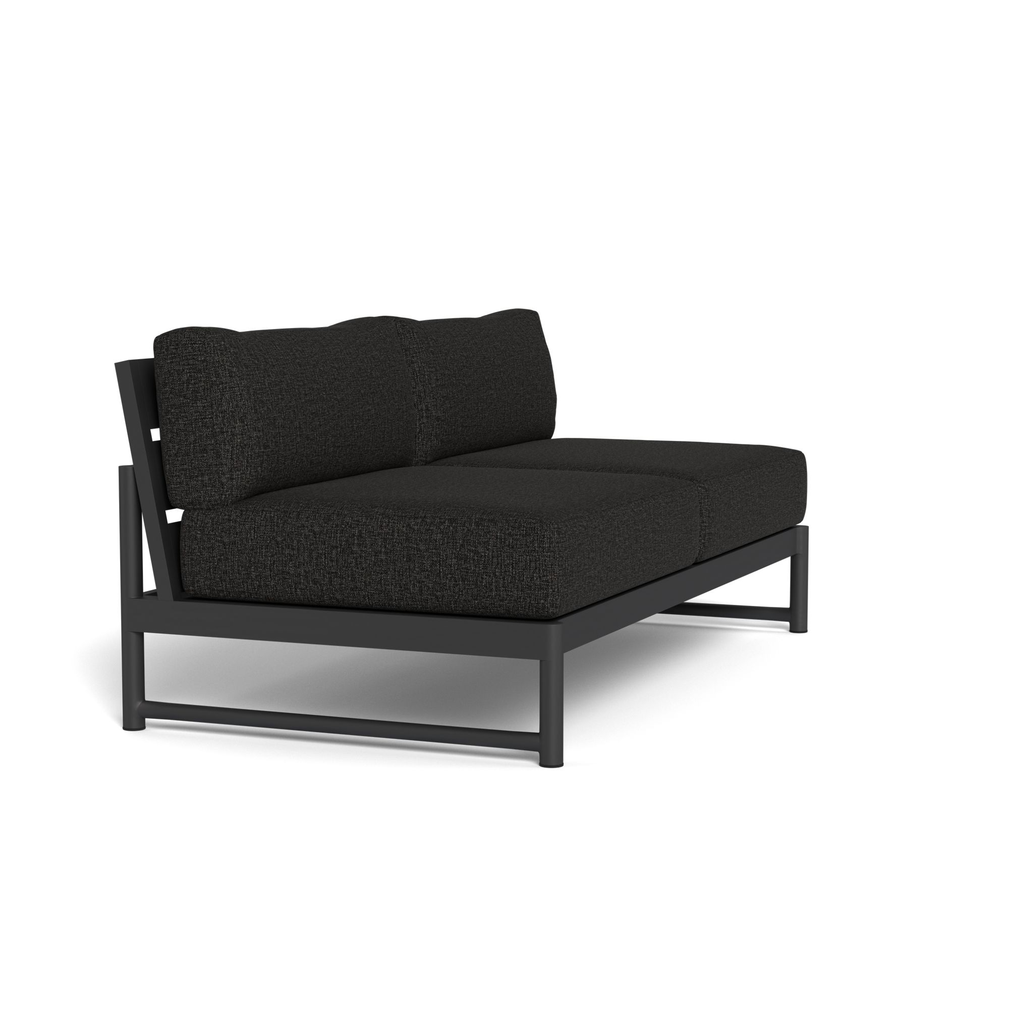 Harbour Breeze Xl 2 Seat Armless Sofa - Aluminum Asteroid, Copacabana Midnight