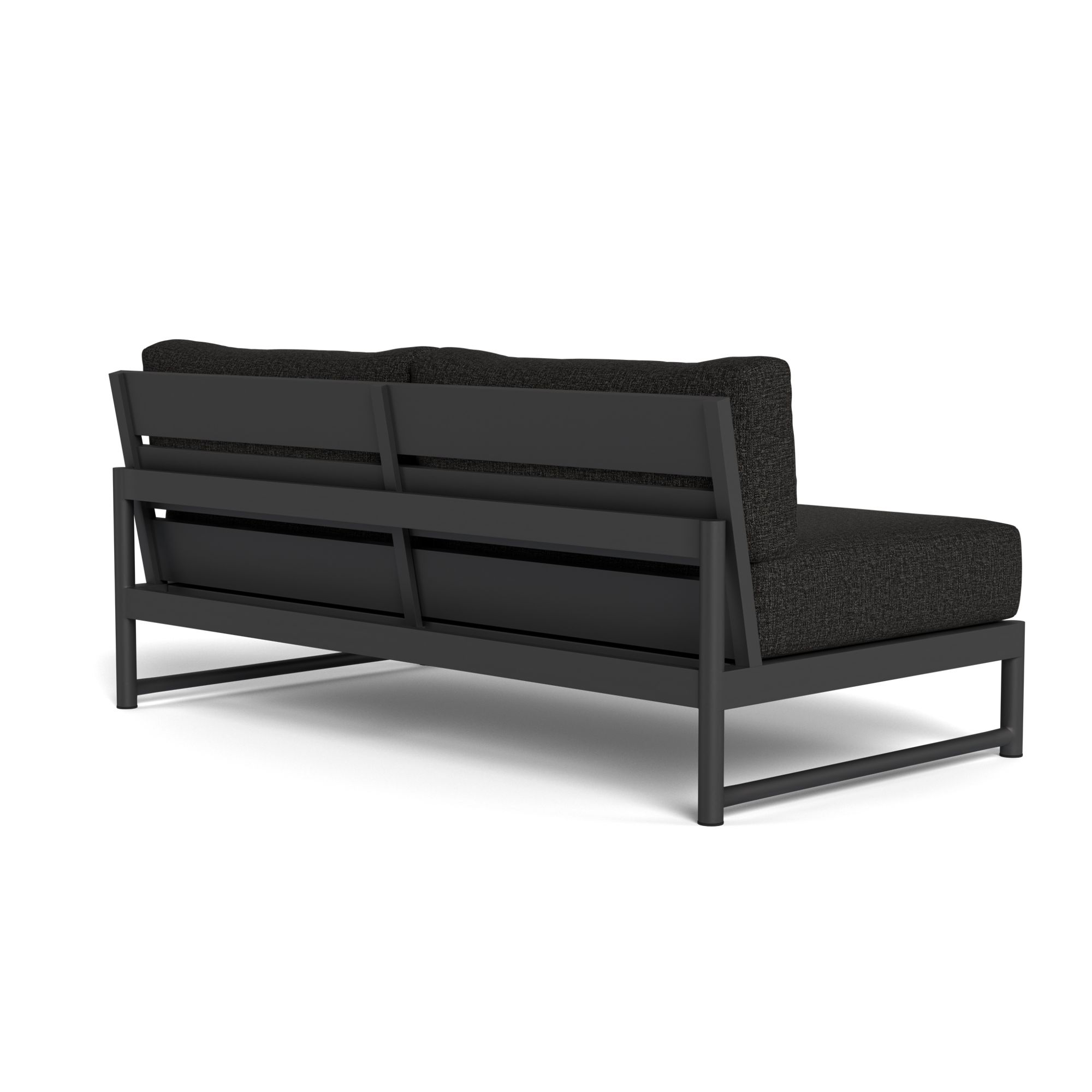 Harbour Breeze Xl 2 Seat Armless Sofa - Aluminum Asteroid, Copacabana Midnight