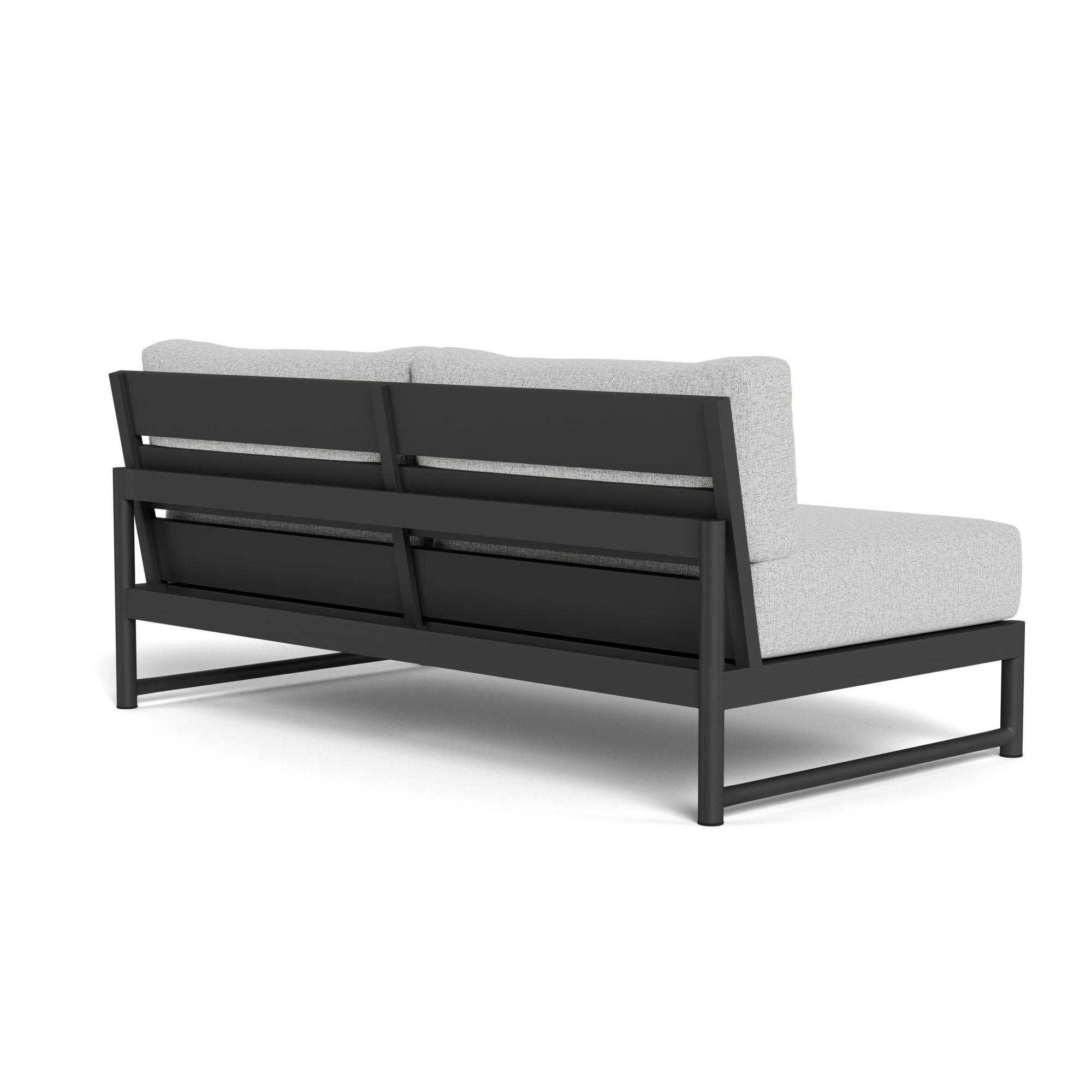 Harbour Breeze Xl 2 Seat Armless Sofa - Aluminum Asteroid, Copacabana Sand